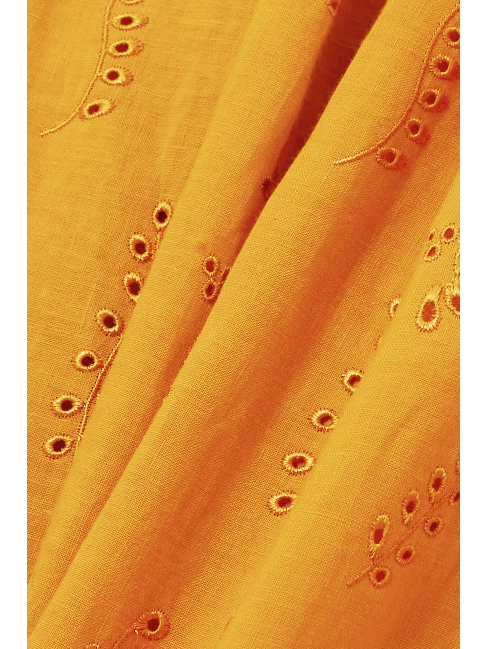 CHLOÉ + Eres Paloma broderie anglaise linen midi skirt