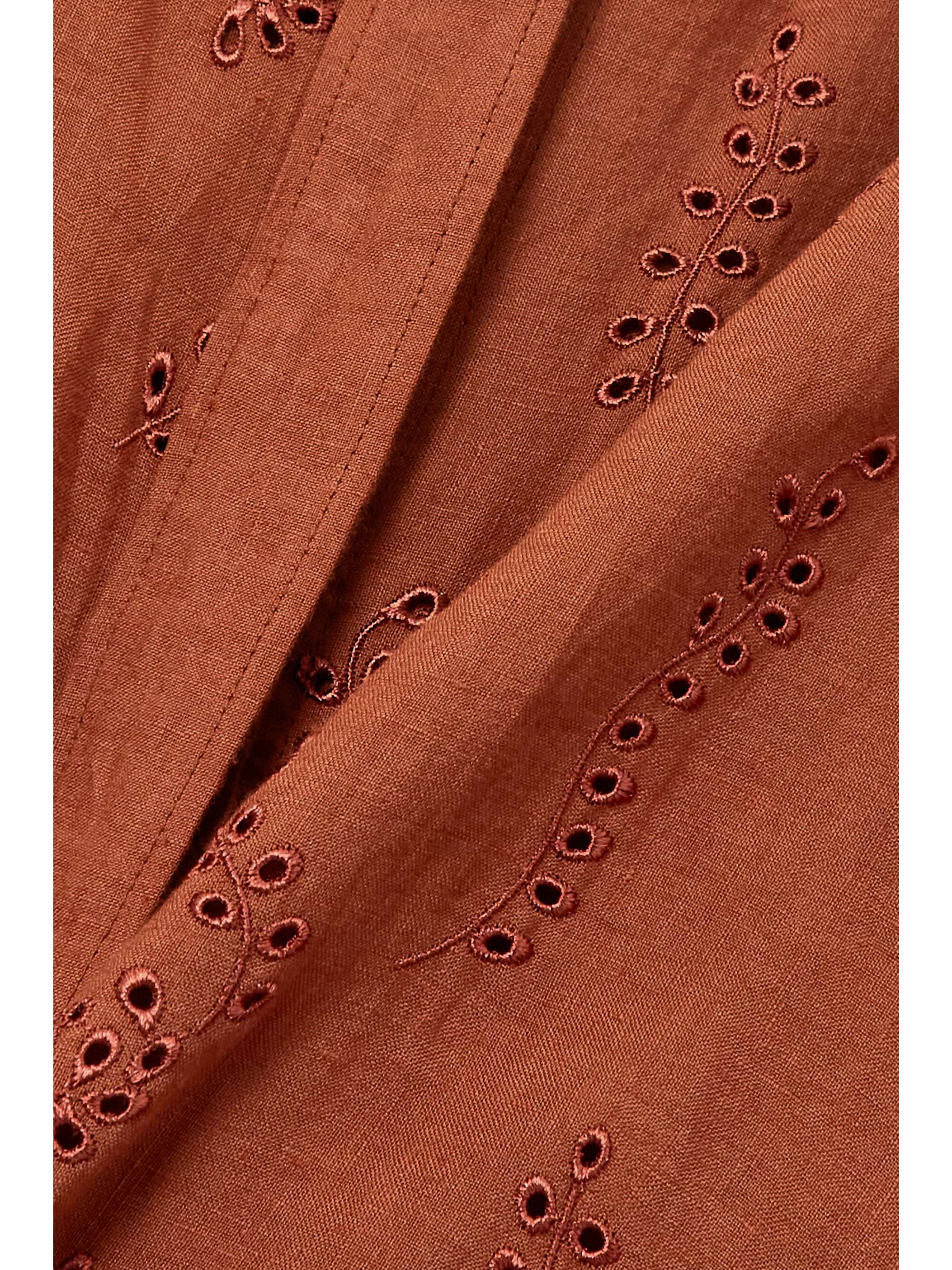 CHLOÉ + Eres Patricia broderie anglaise linen shirt
