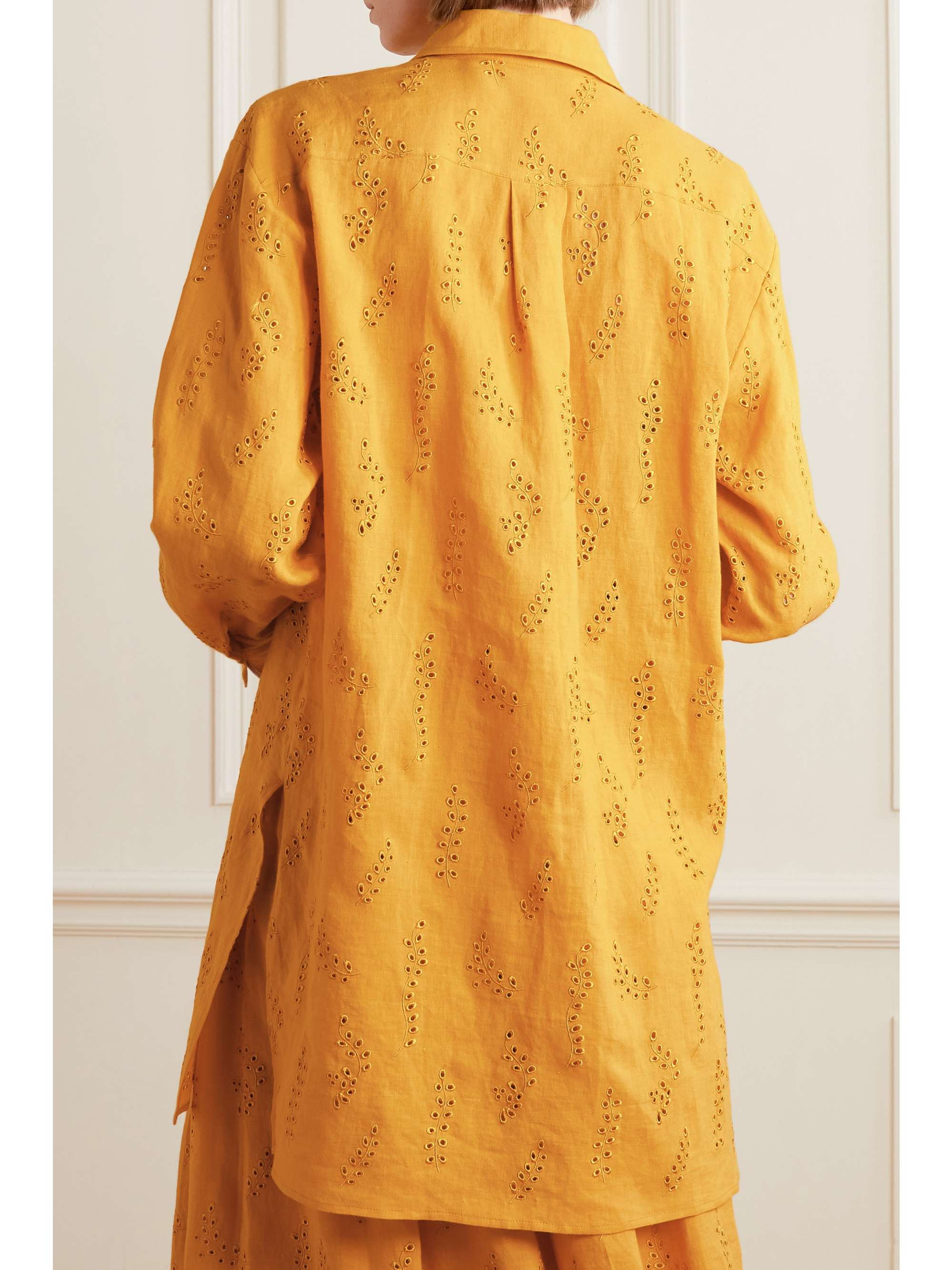 CHLOÉ + Eres Patricia broderie anglaise linen shirt