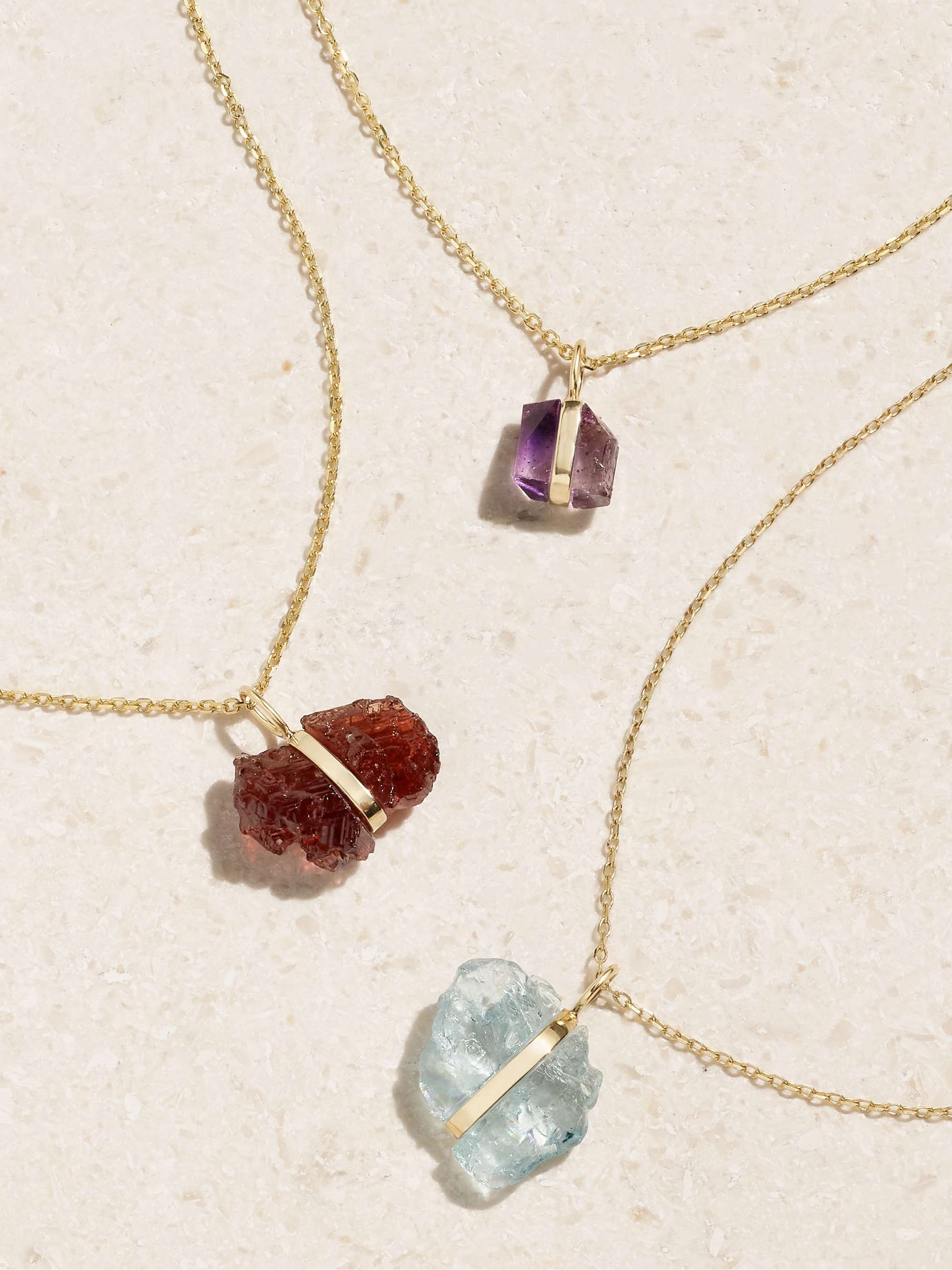 JIA JIA Birthstone 14-karat gold multi-stone necklace