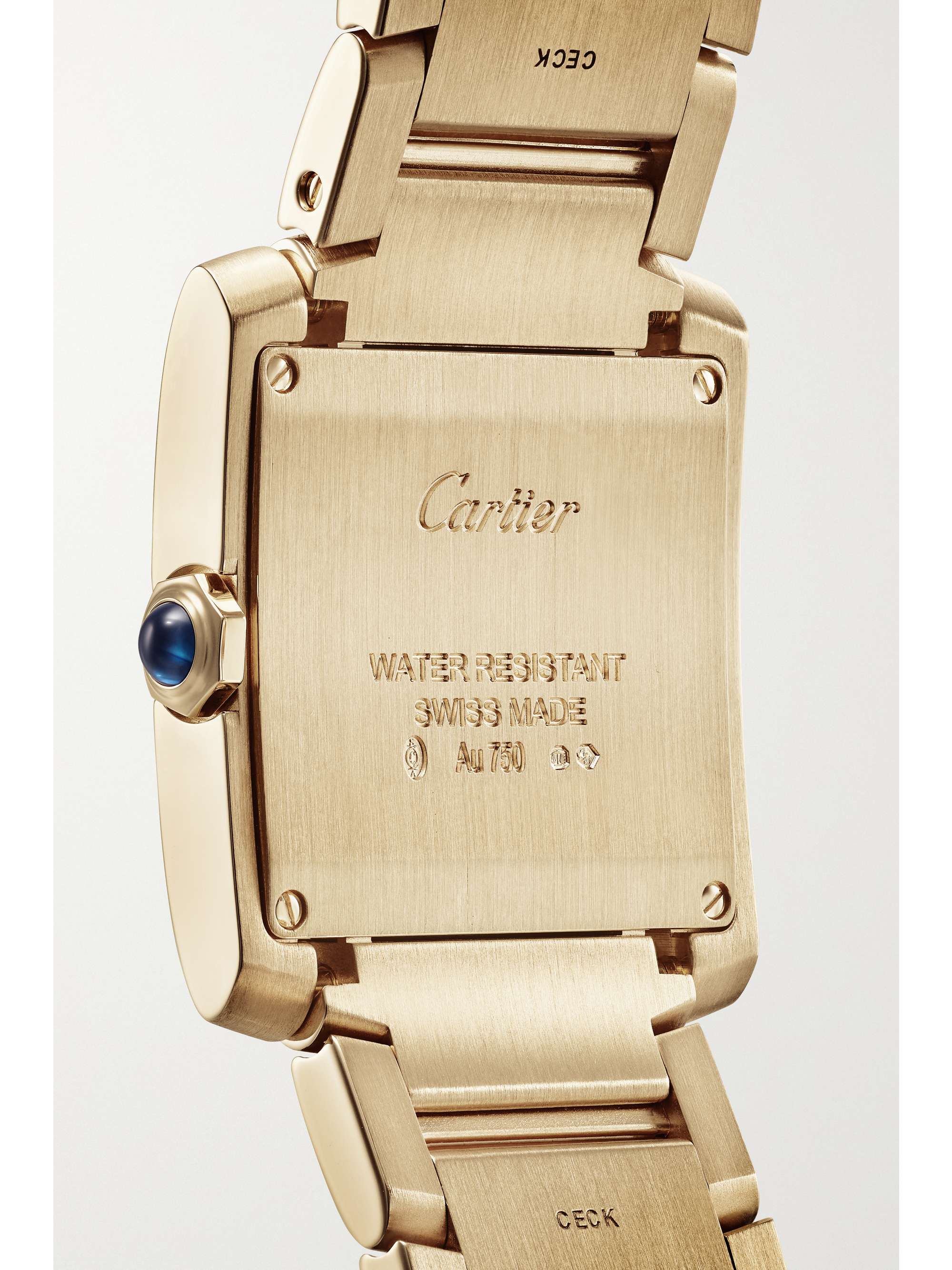 CARTIER Tank Française 32mm medium 18-karat gold watch