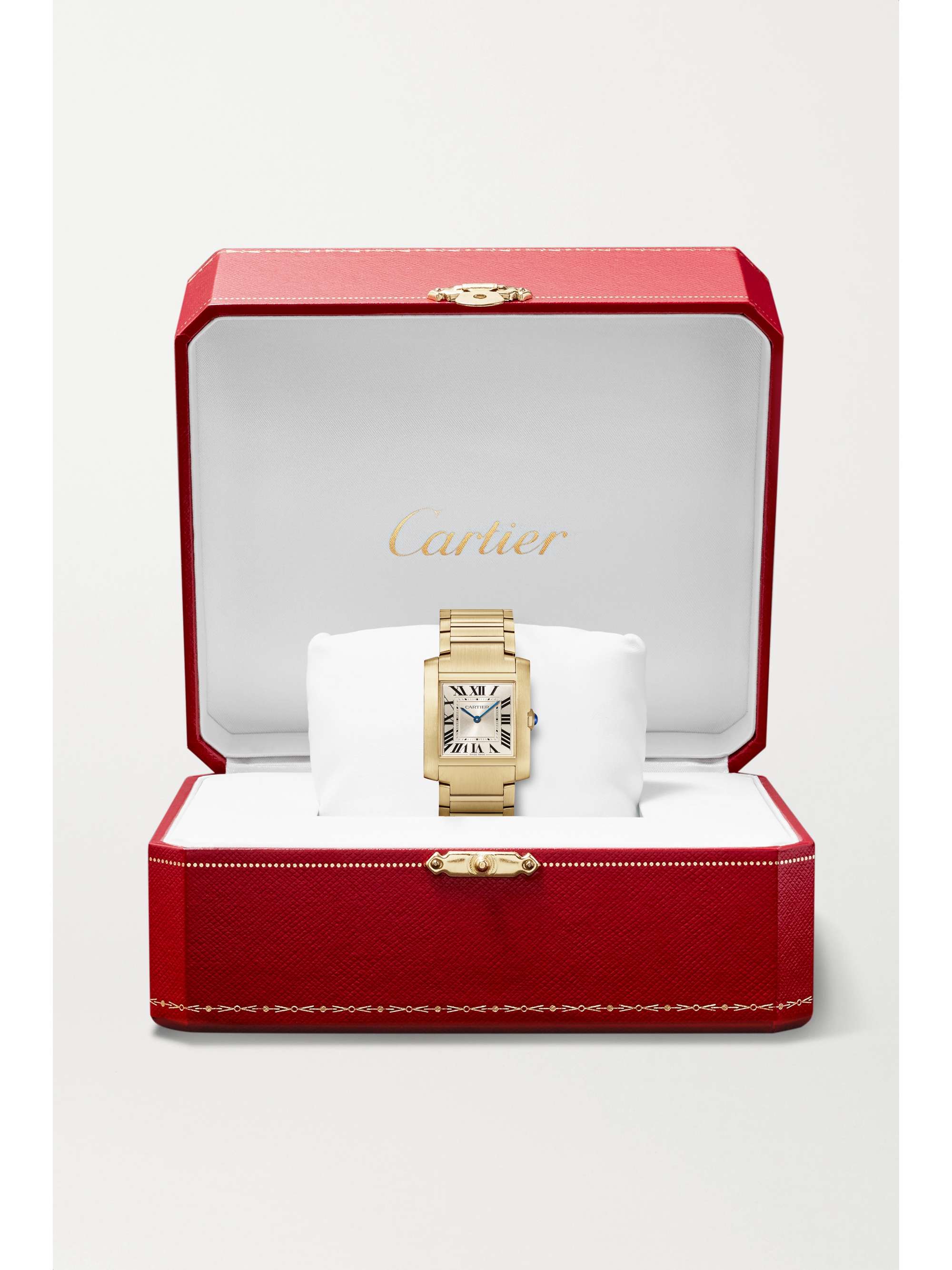 CARTIER Tank Française 32mm medium 18-karat gold watch