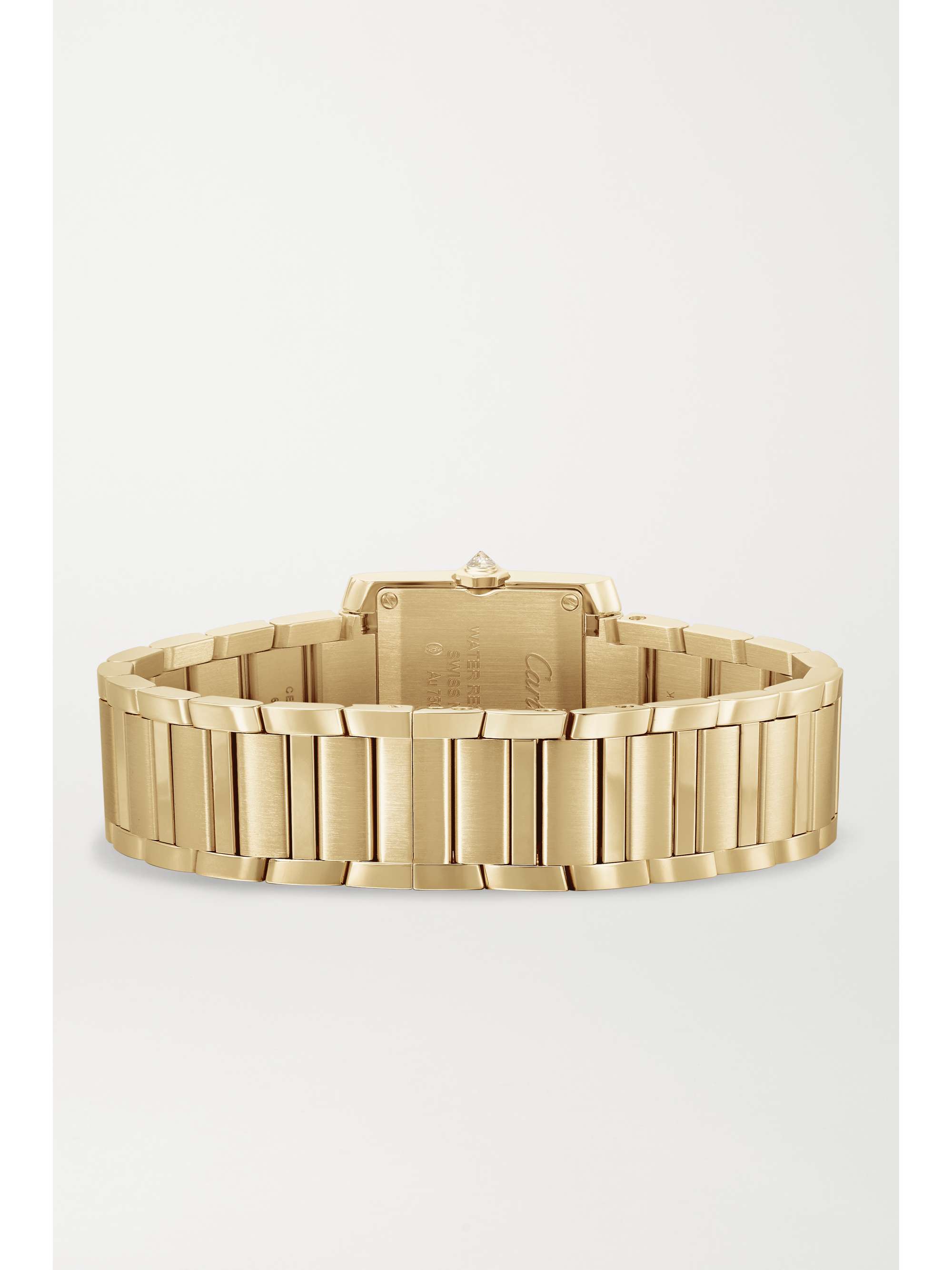 CARTIER Tank Française 25.7mm small 18-karat gold diamond watch