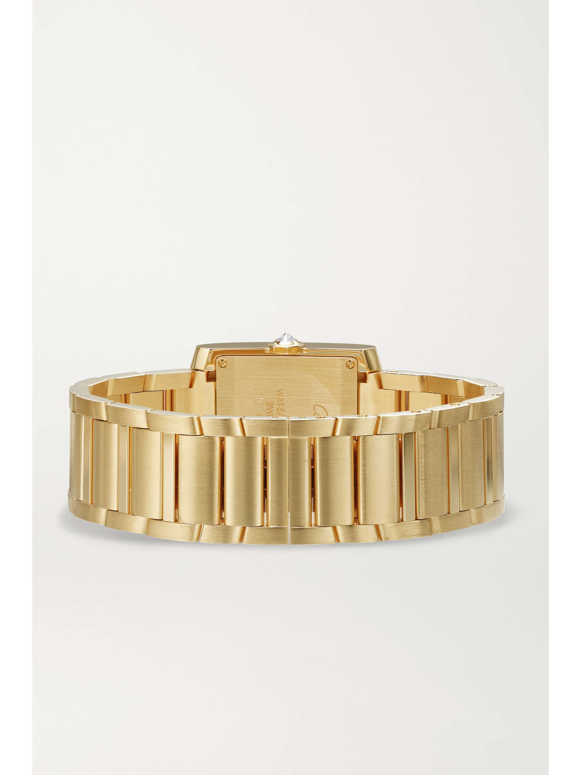CARTIER Tank Française 32mm medium 18-karat gold diamond watch
