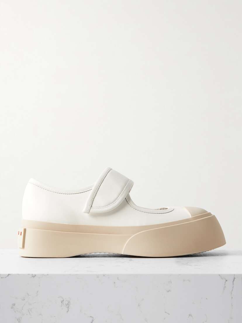 Marni Pablo Leather Mary Jane Platform Sneakers