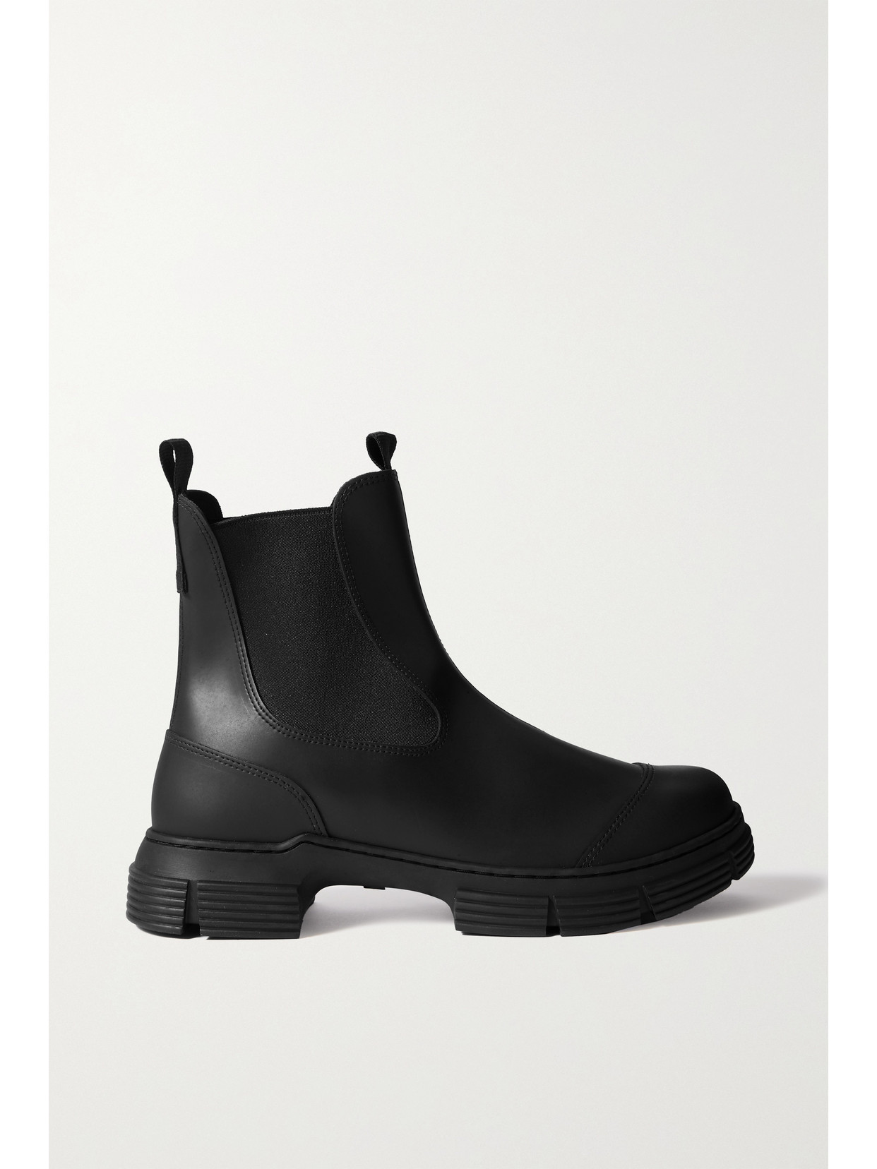 GANNI - Recycled-rubber Chelsea Boots - Black