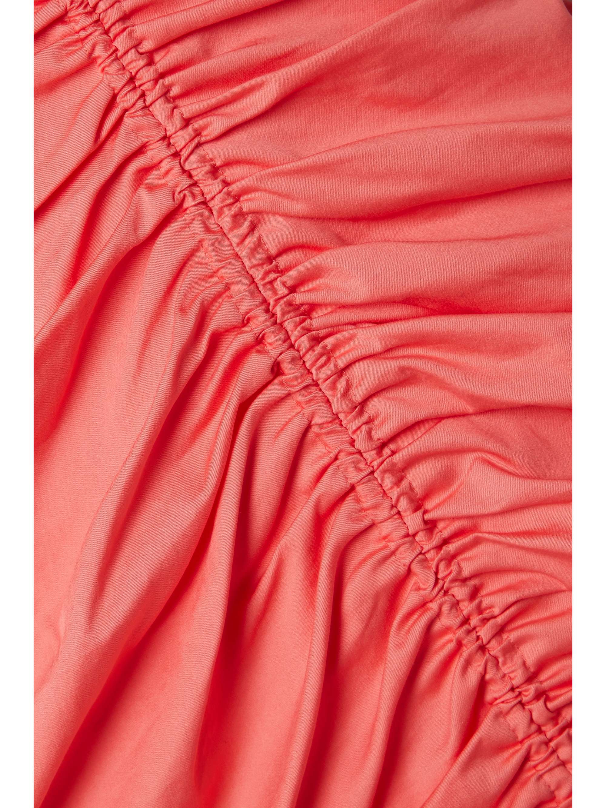 VERONICA BEARD Fitz paneled silk-cady midi dress