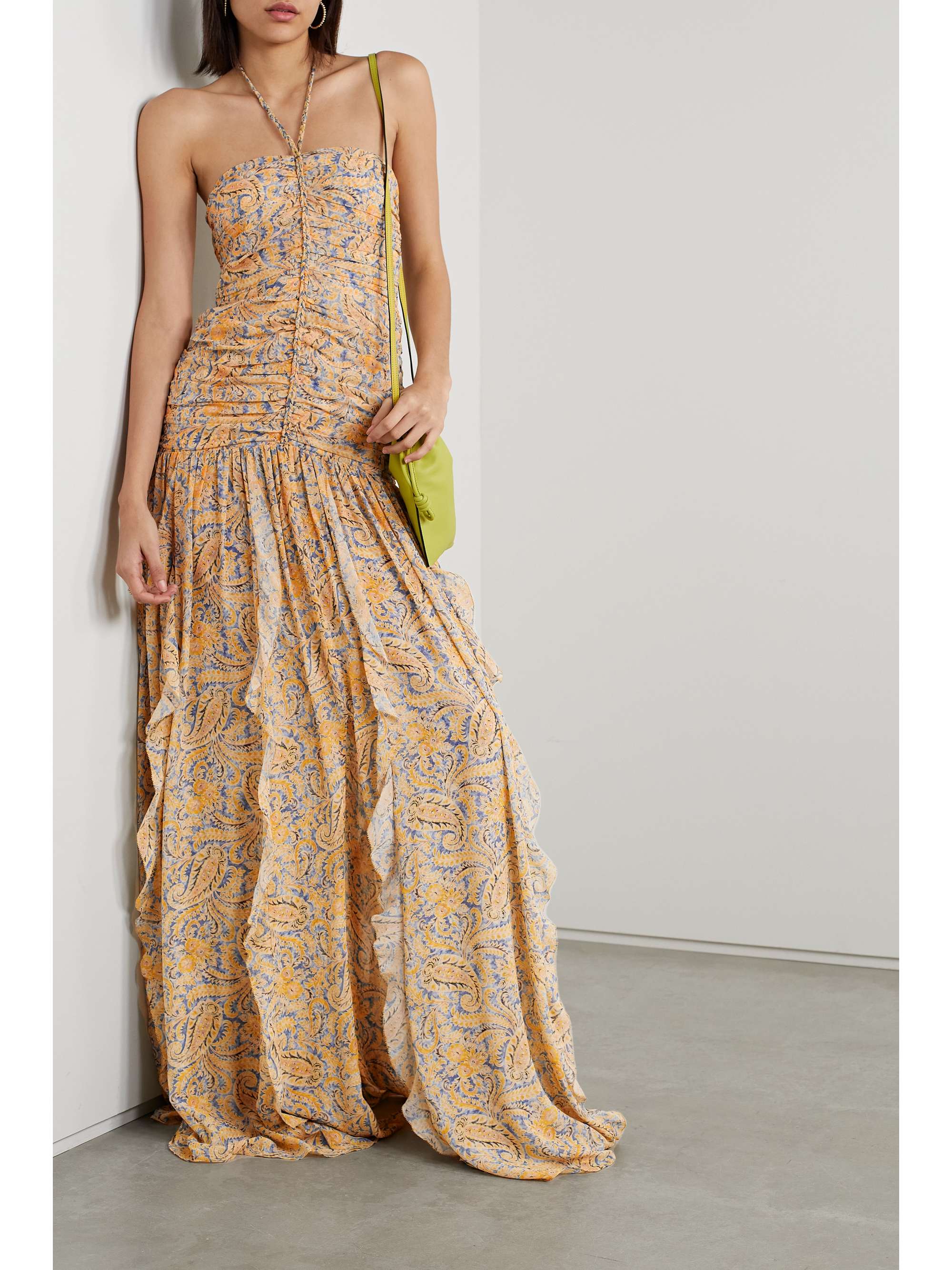 chiffon maxi dress