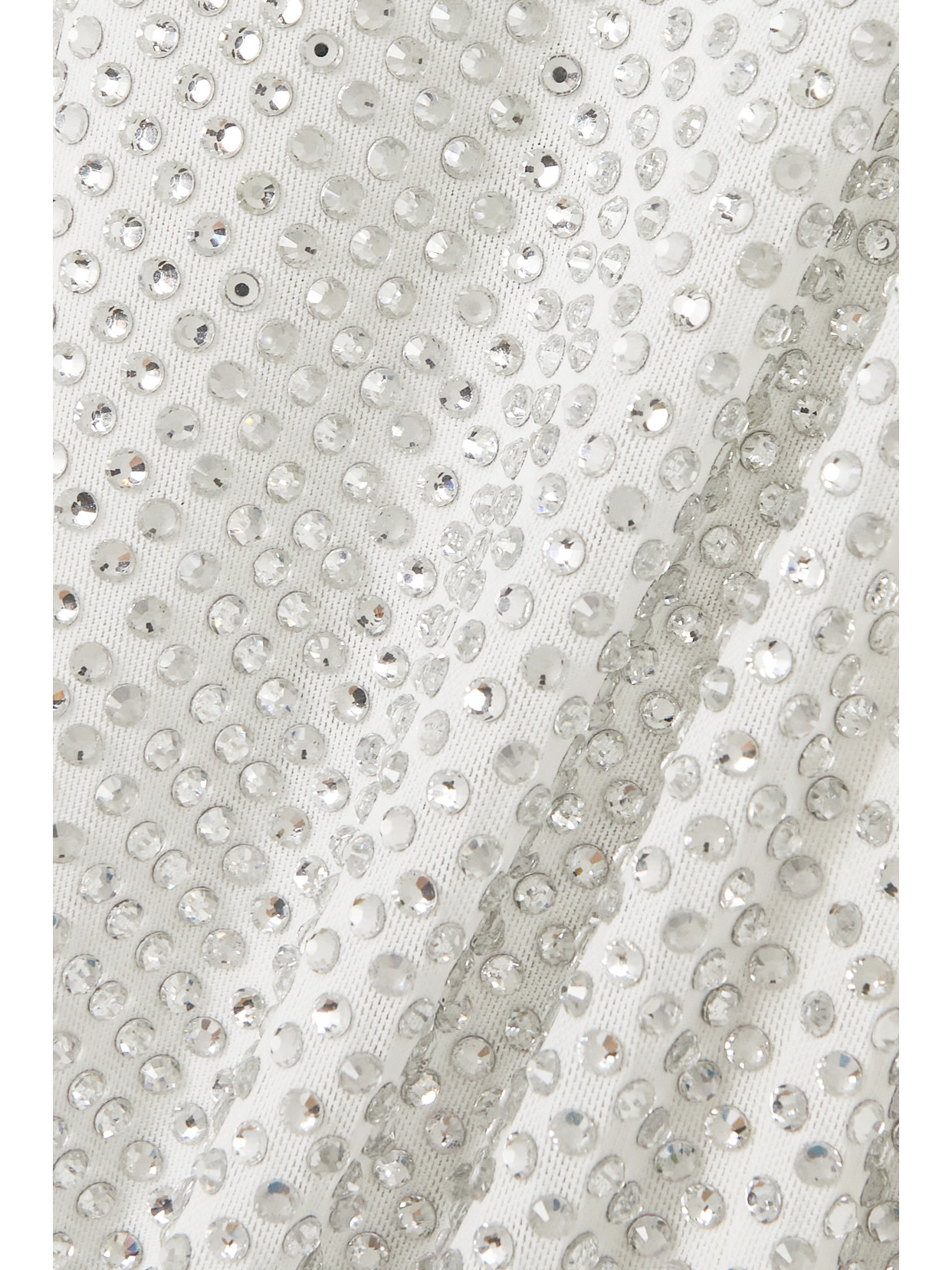 16arlington Solaria Crystal-embellished Mesh Maxi Dress In White