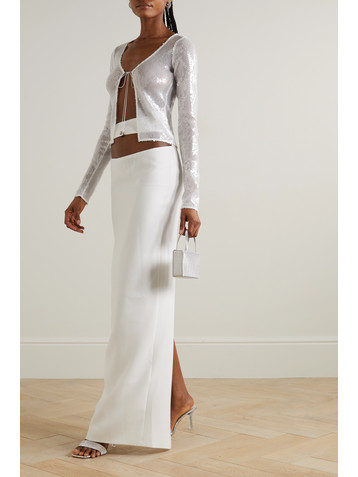 16Arlington Solaria sequined stretch-tulle cardigan