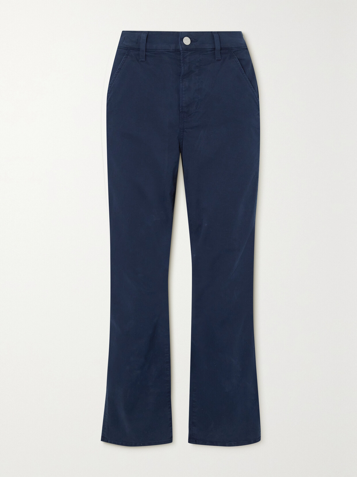 Veronica Beard - Carly Stretch-cotton Twill Straight-leg Pants - Blue