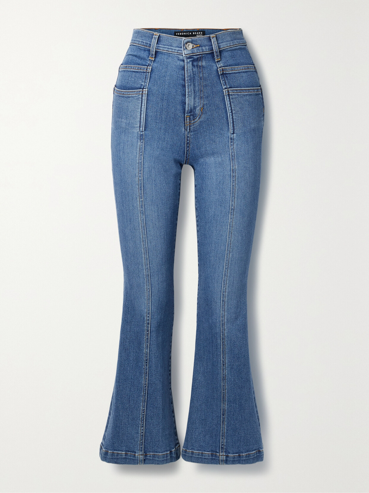 Veronica Beard Carson Flared Ankle Jeans In Great Escape In Blue