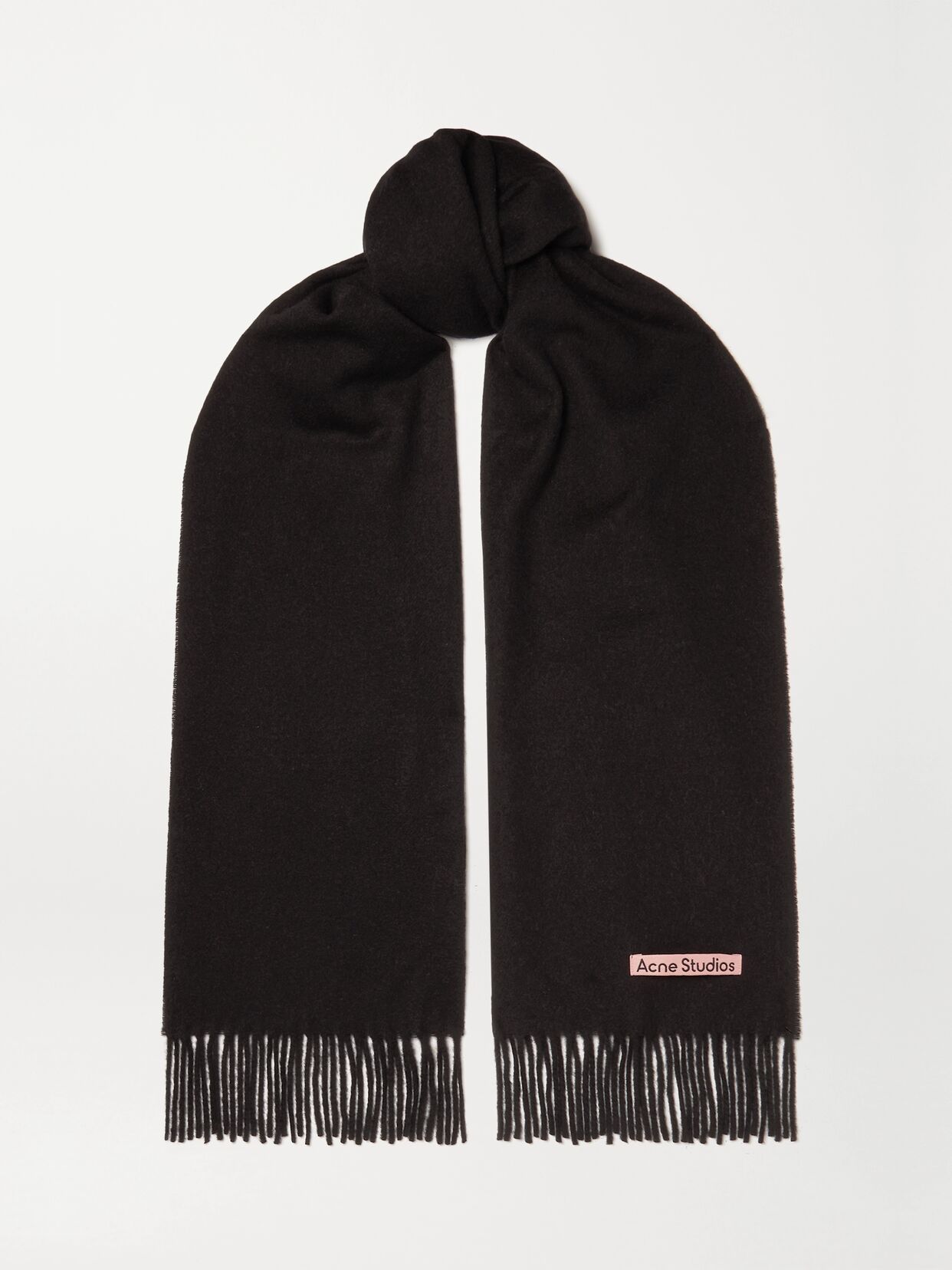 Canada Narrow Fringed Wool Scarf