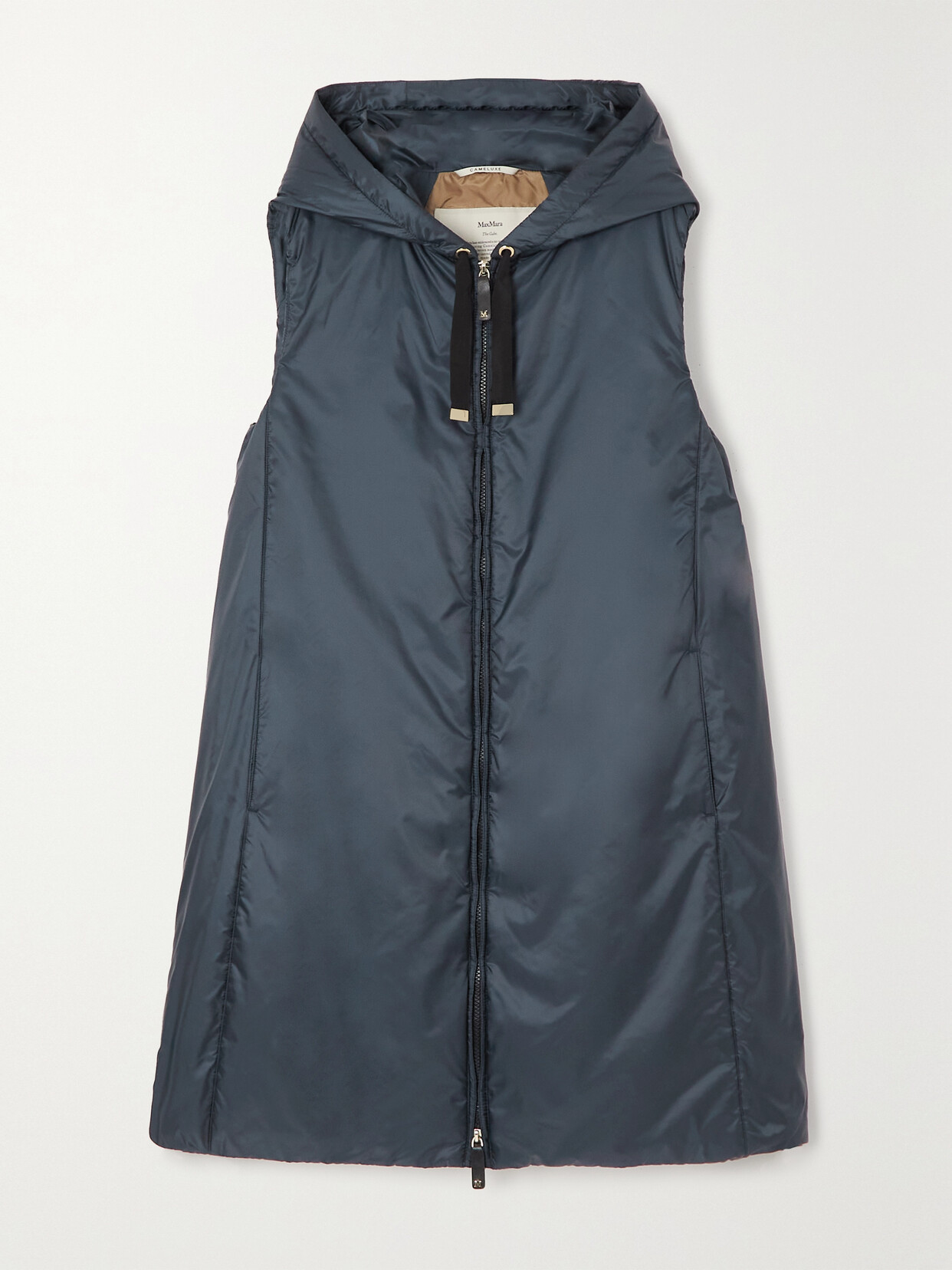 Max Mara - Cube Hooded Padded Shell Vest - Blue