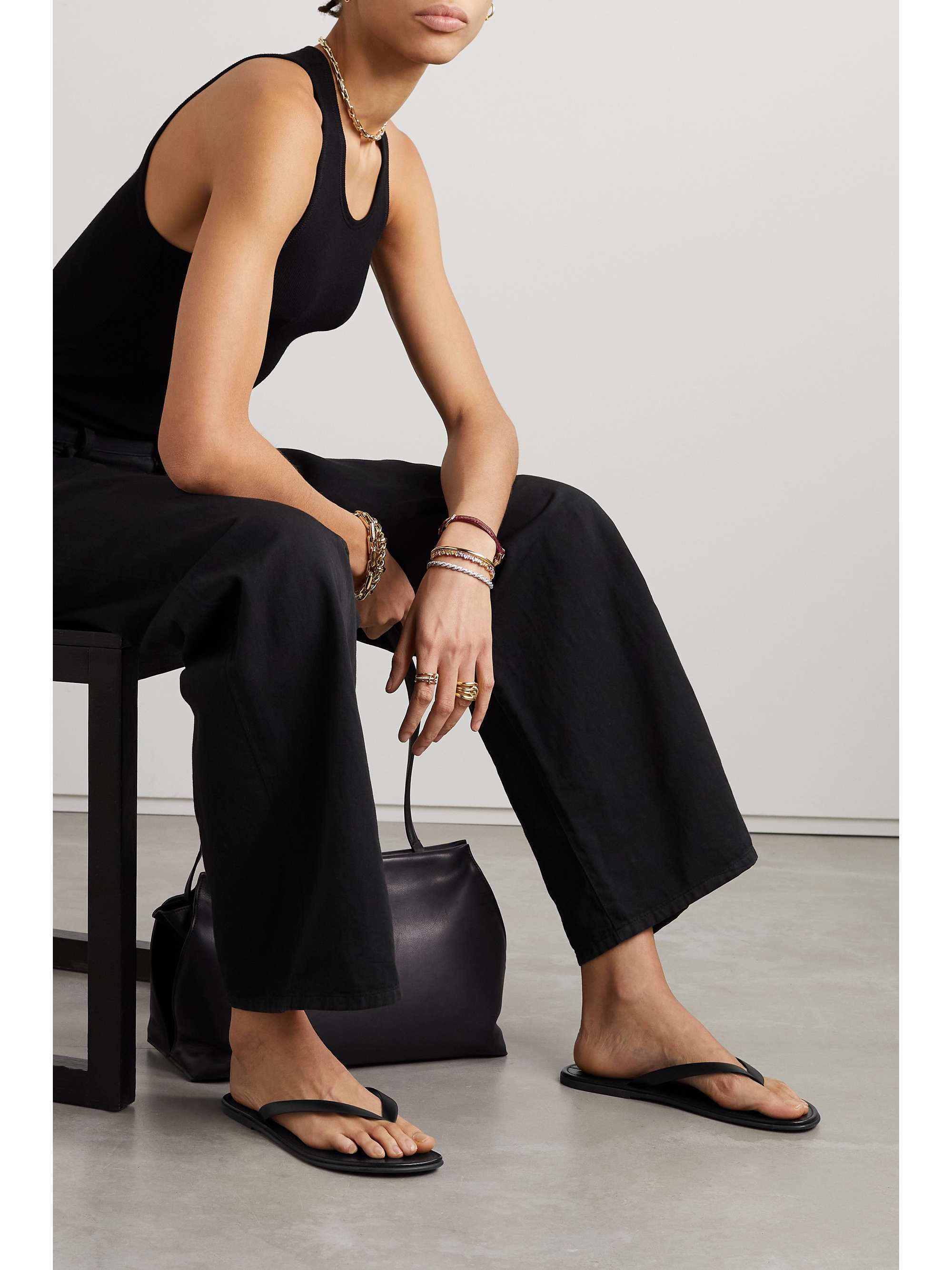 THE ROW Rubber flip flops | NET-A-PORTER