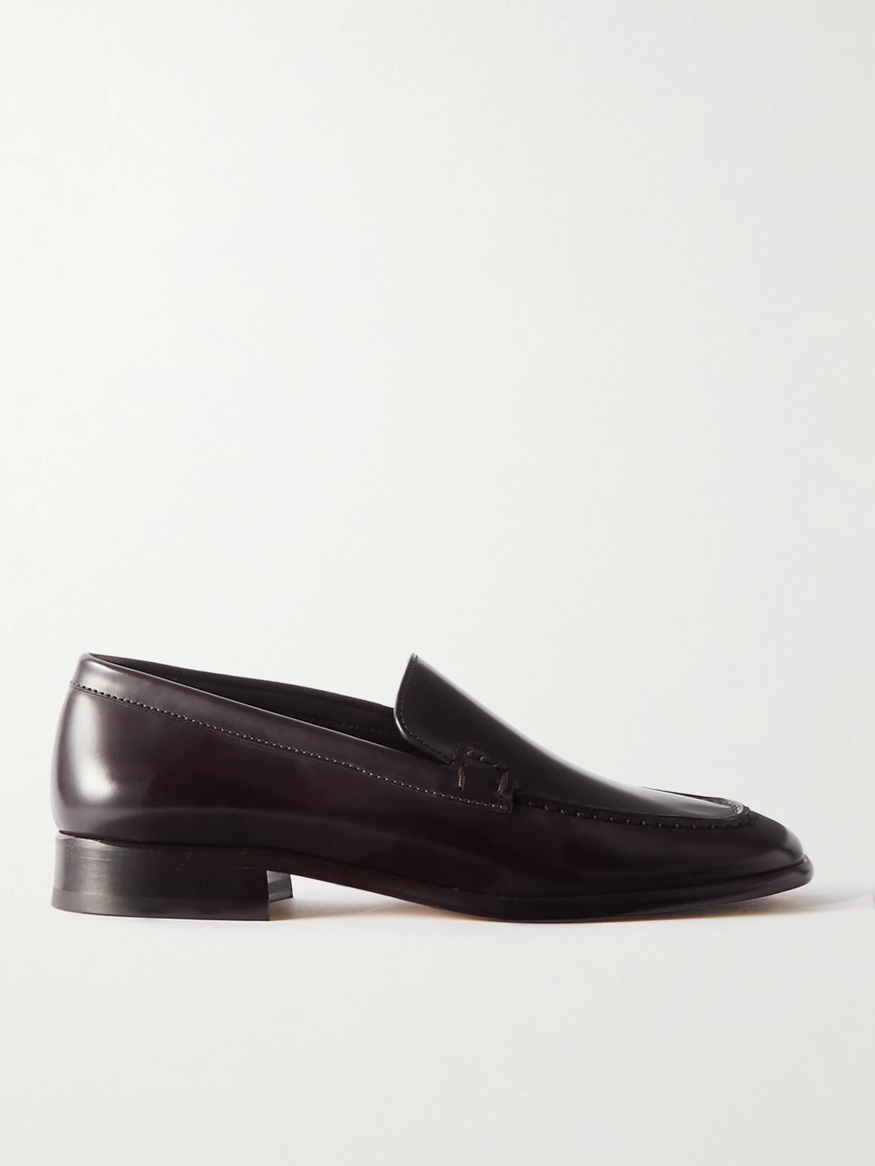 Shop The Row Mensy Leather Loafers In Brown