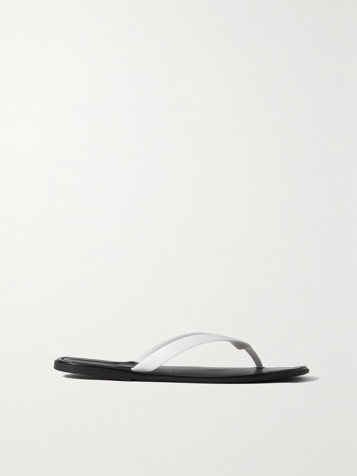 The Row Beach Rubber Flip Flops In White