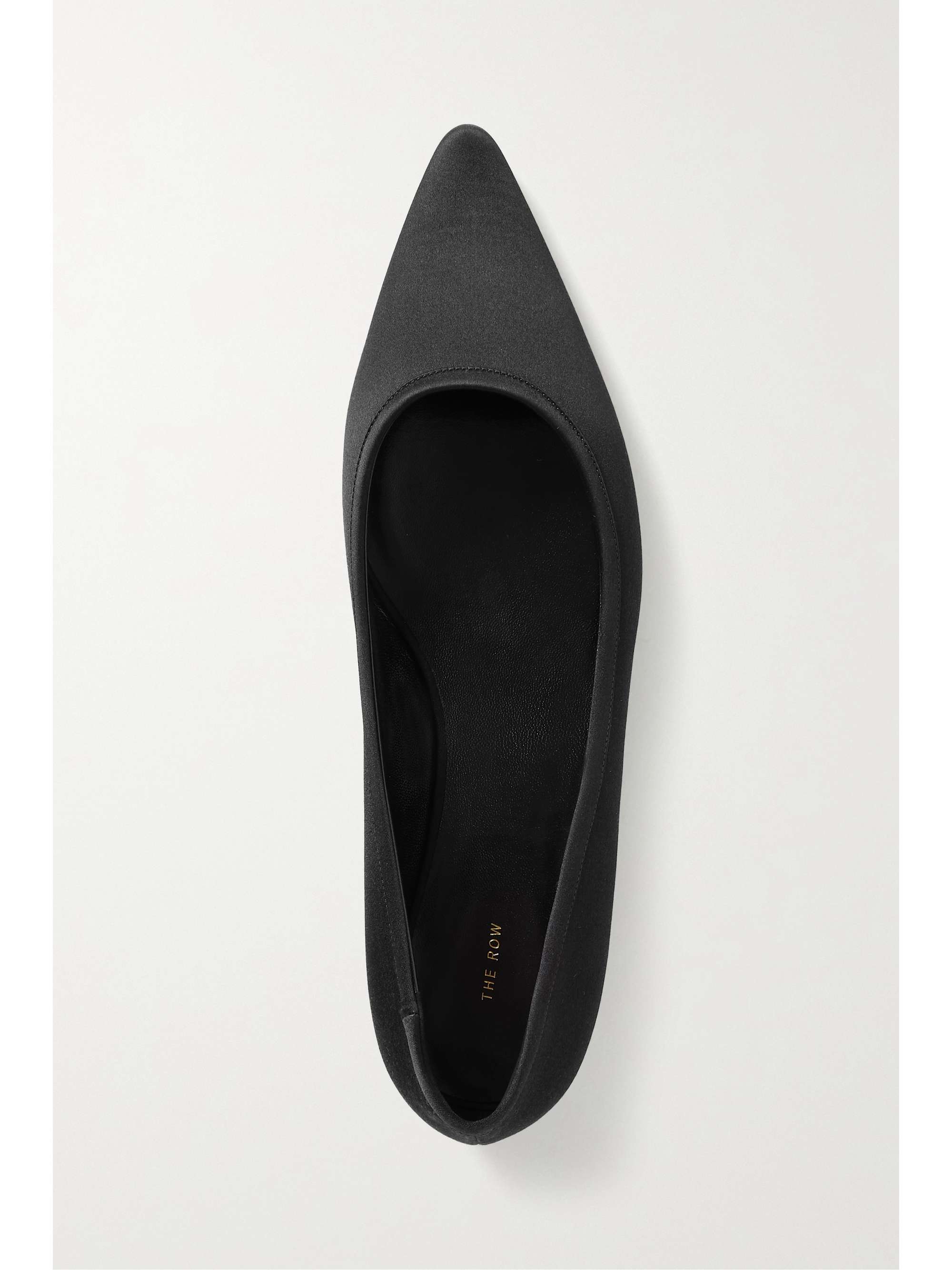 THE ROW Claudette satin point-toe flats
