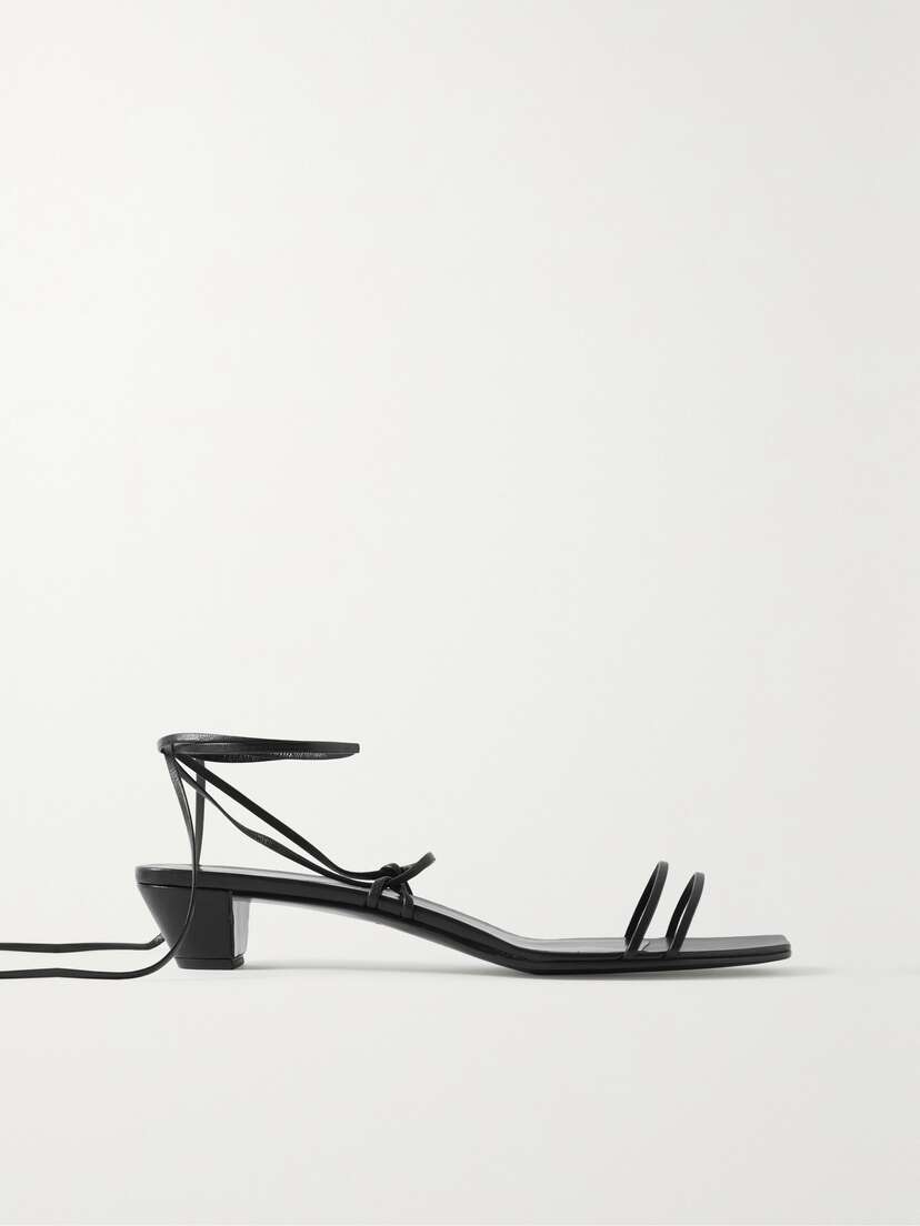 The Row Graphic Leather Sandals
