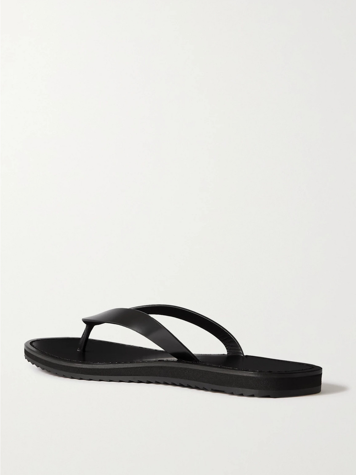 Shop The Row City Leather Sandals In Black