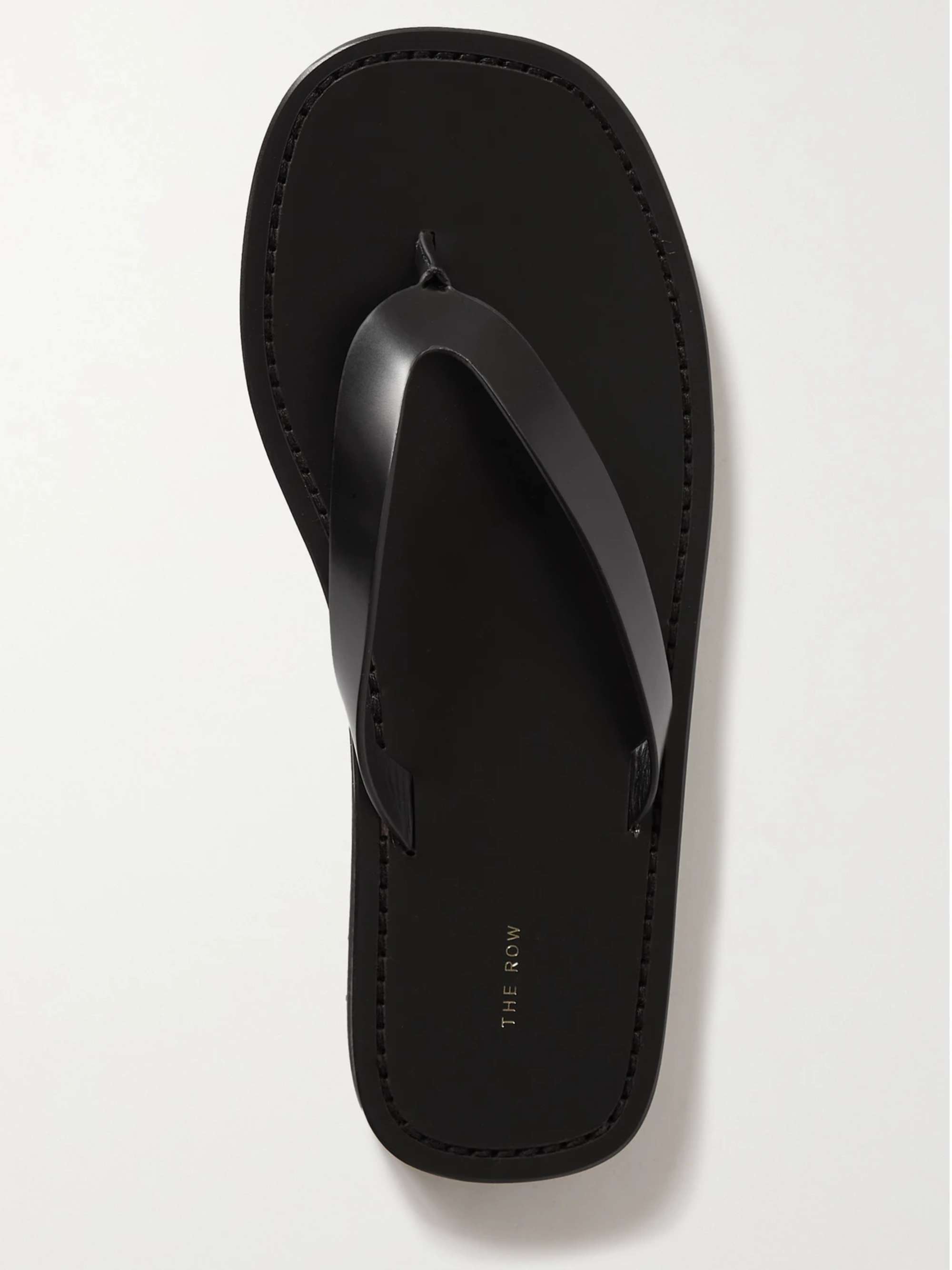 Leather Flip-flops - Black - Ladies