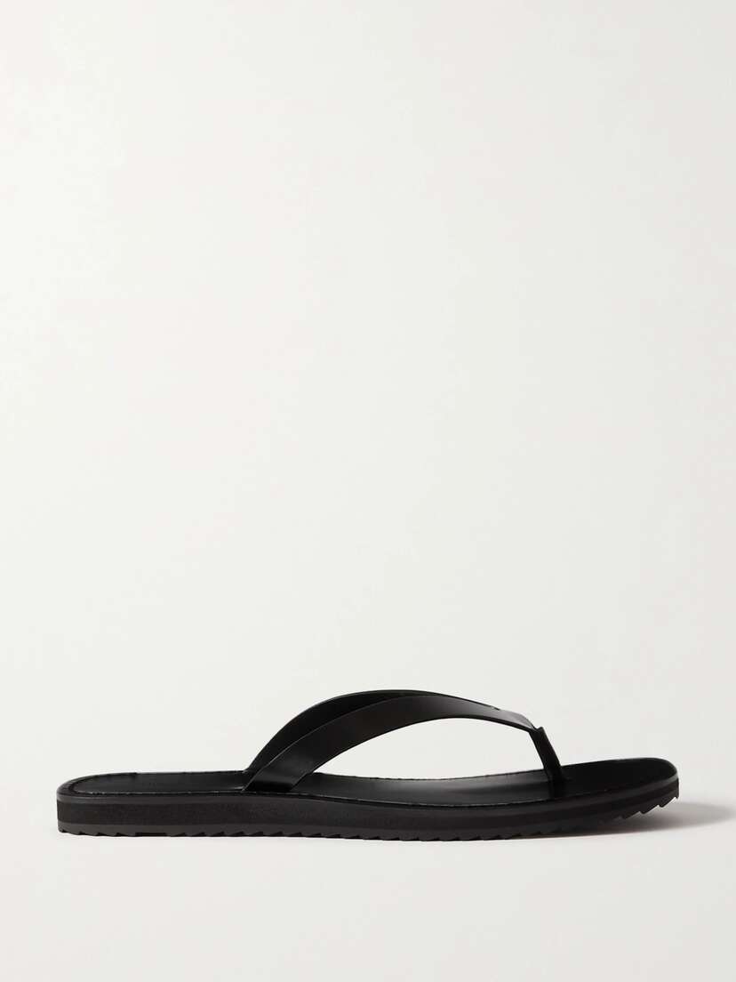The Row City Leather Flip Flops