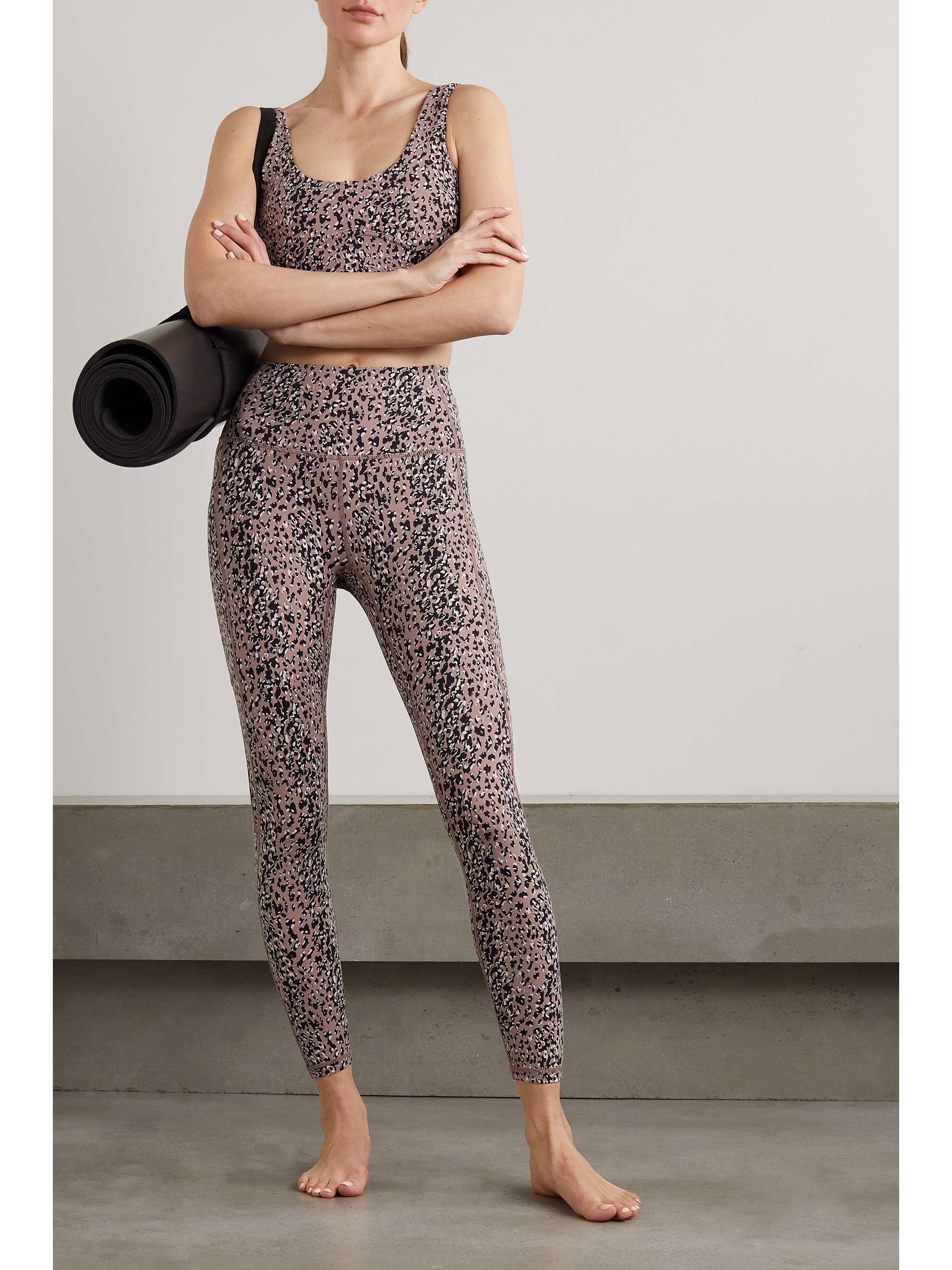 VARLEY Let's Go leopard-print stretch leggings