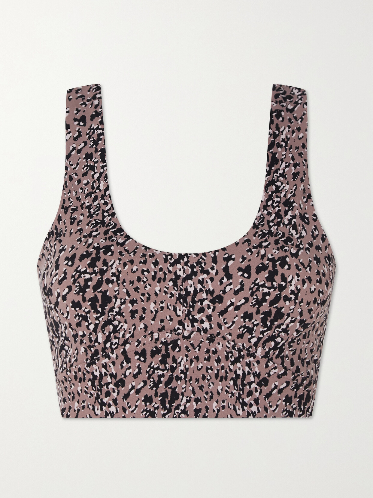 VARLEY LET'S GO ELSIE LEOPARD-PRINT STRETCH SPORTS BRA