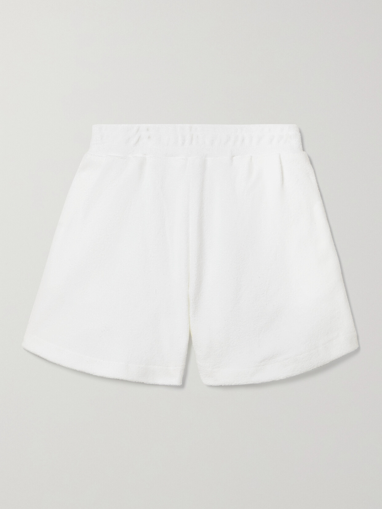 The Upside - Zinnia Soho Cotton-terry Shorts - White