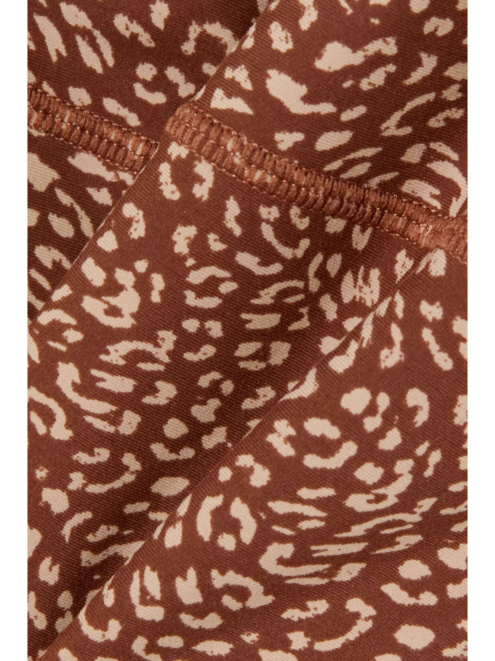 THE UPSIDE Leo Claudia leopard-print stretch-recycled jersey playsuit