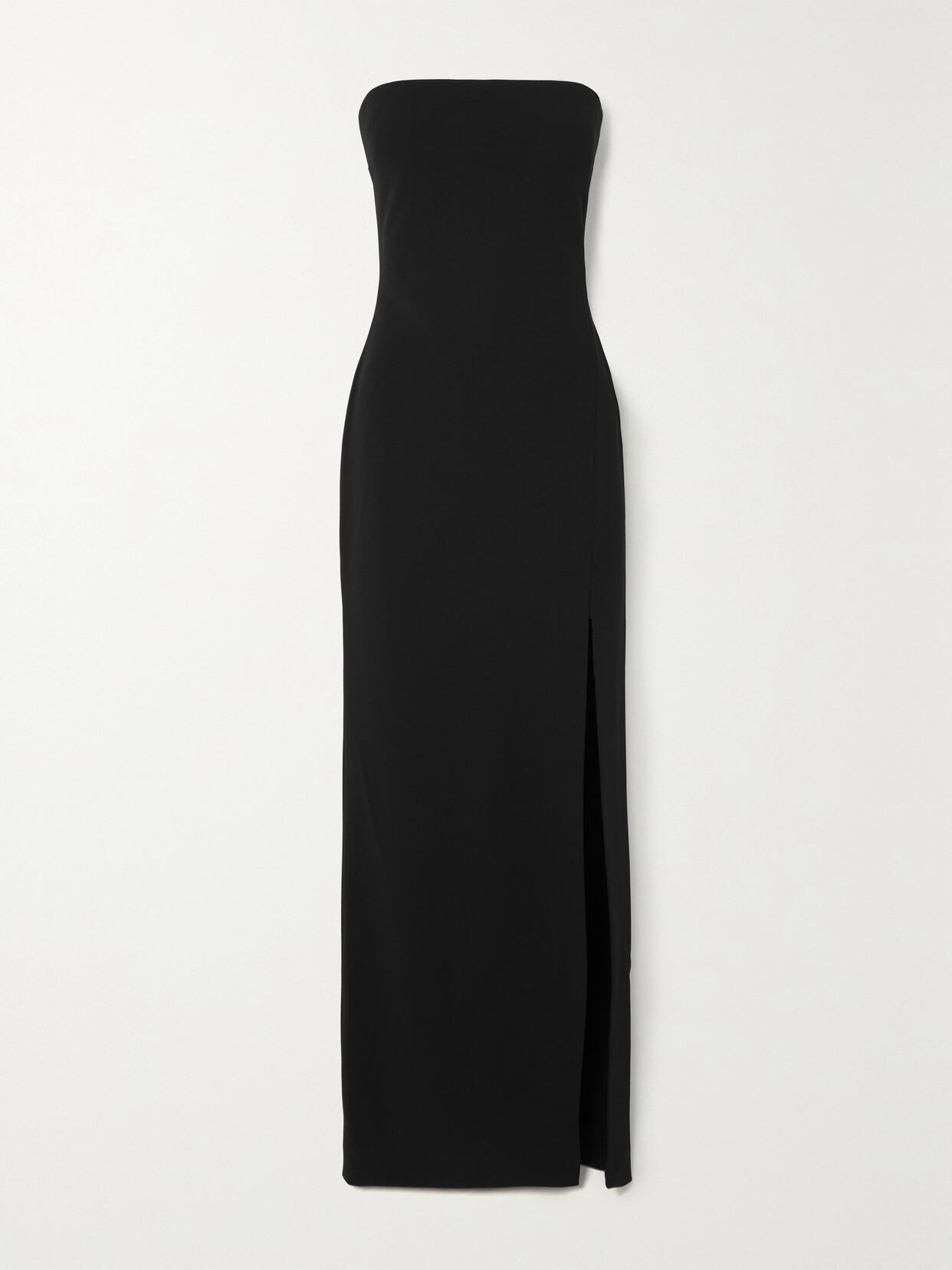 Solace London - Zora Strapless Stretch-crepe Maxi Dress - Black