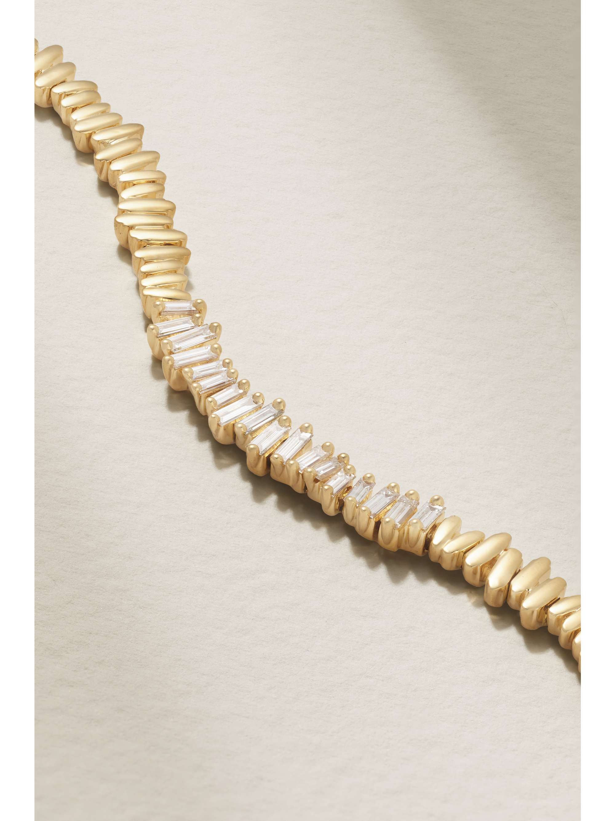 SUZANNE KALAN 18-karat gold diamond bracelet