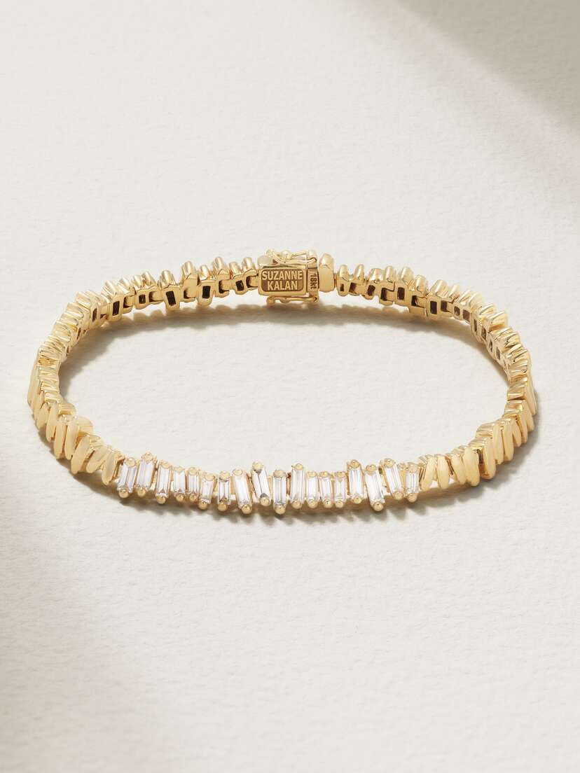 Suzanne Kalan 18-karat Gold Diamond Bracelet