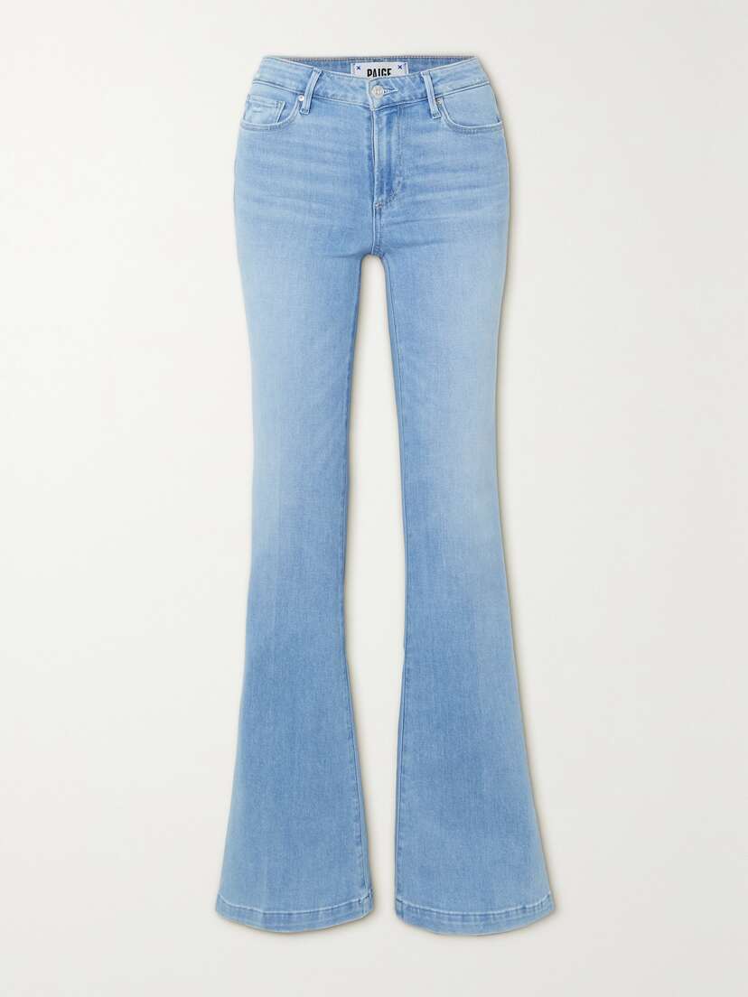 PAIGE Genevieve Mid-rise Flared Jeans