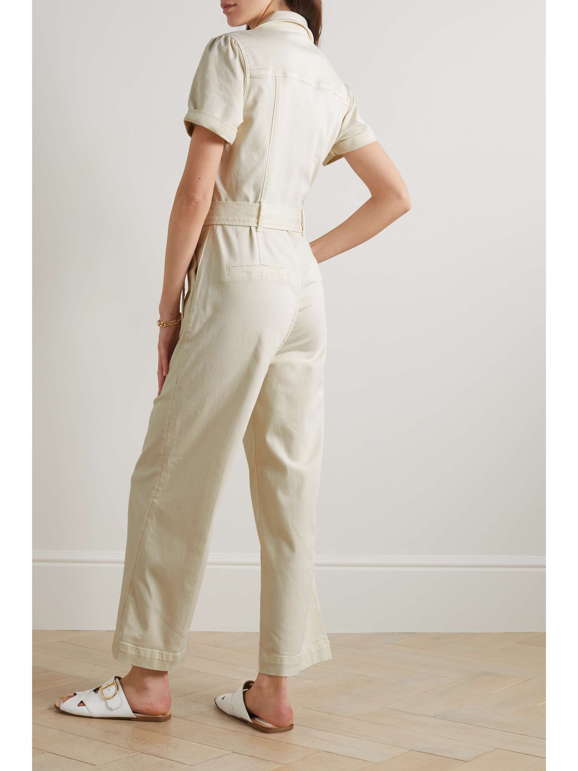 PAIGE Anessa belted denim jumpsuit