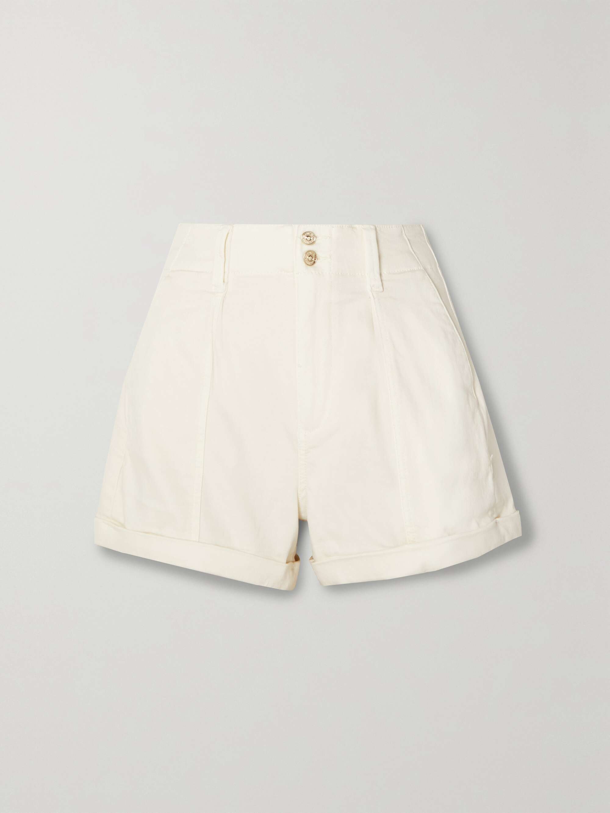 Paige white denim shorts shop