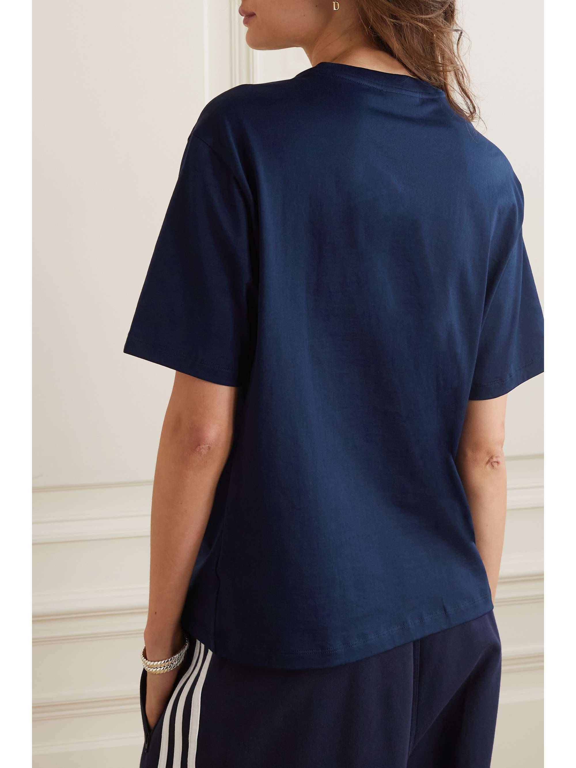 LACOSTE Appliquéd cotton-jersey T-shirt