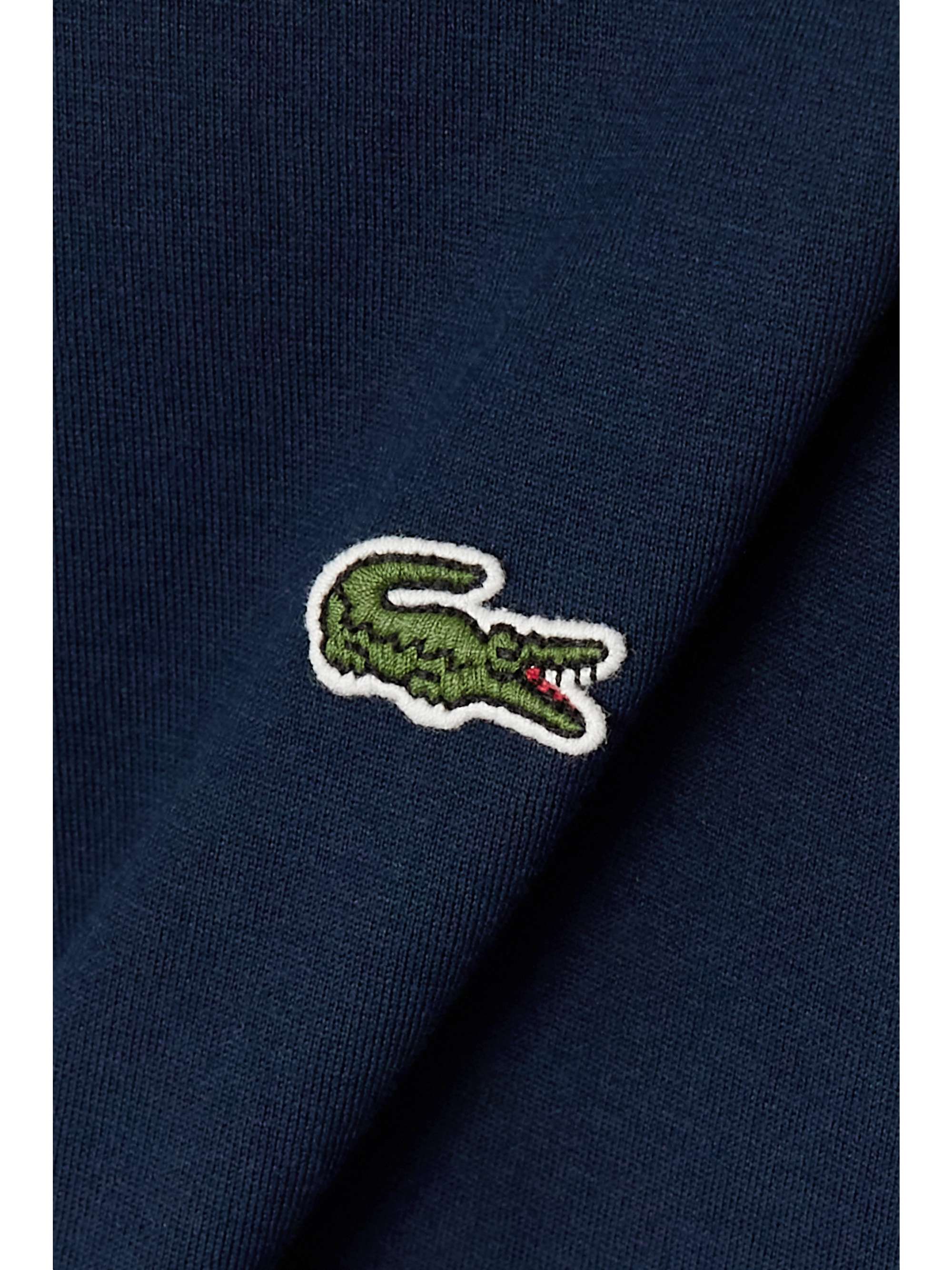 LACOSTE Appliquéd cotton-jersey T-shirt