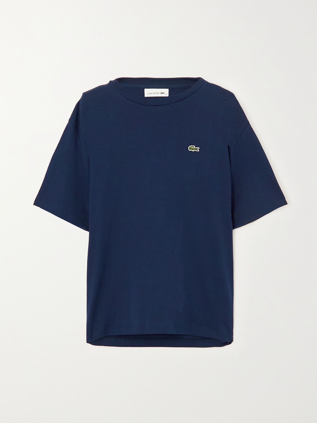 Lacoste - Appliquéd Cotton-jersey T-shirt - Blue