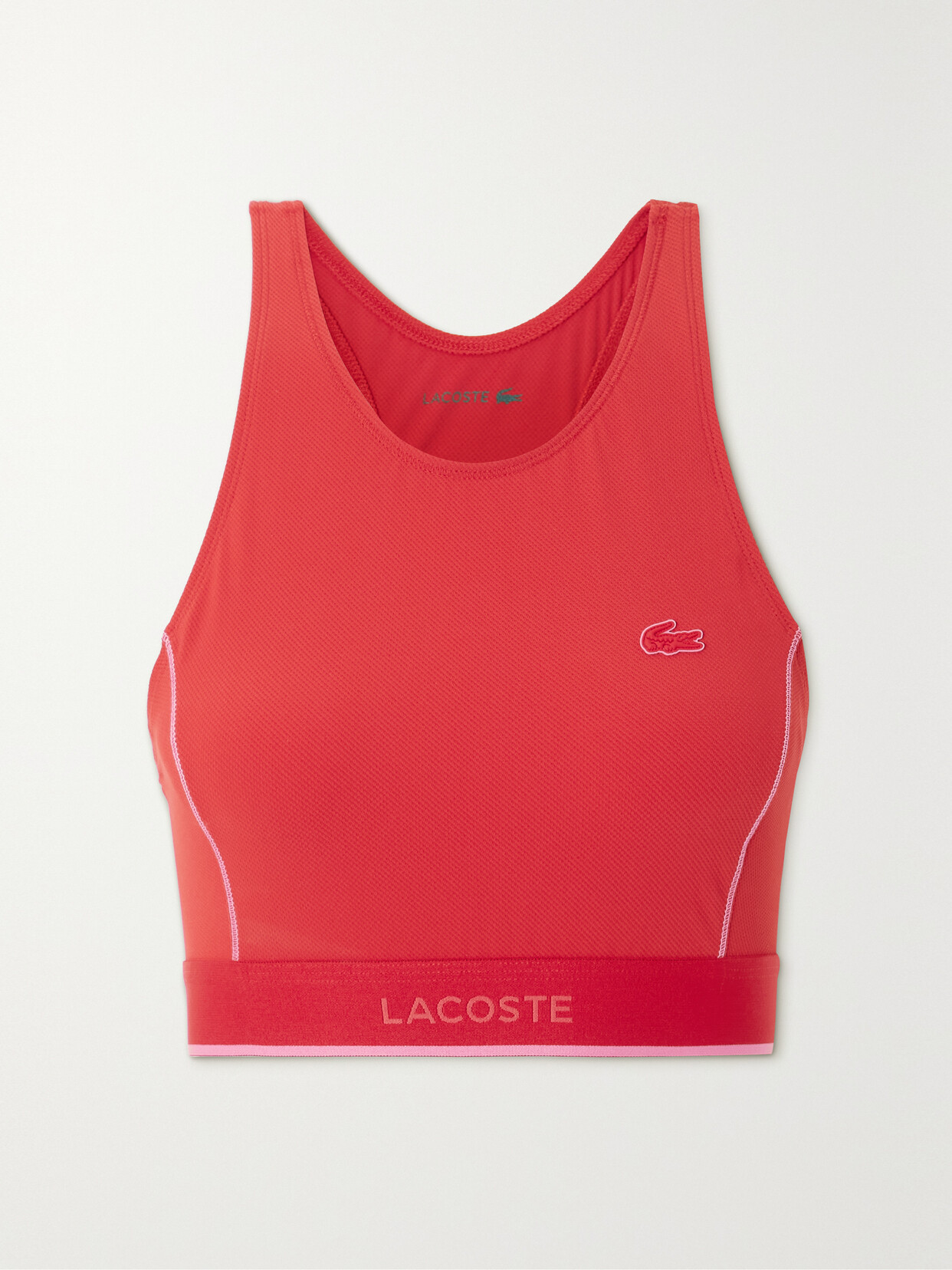 Lacoste Cutout Bikini Top - Red