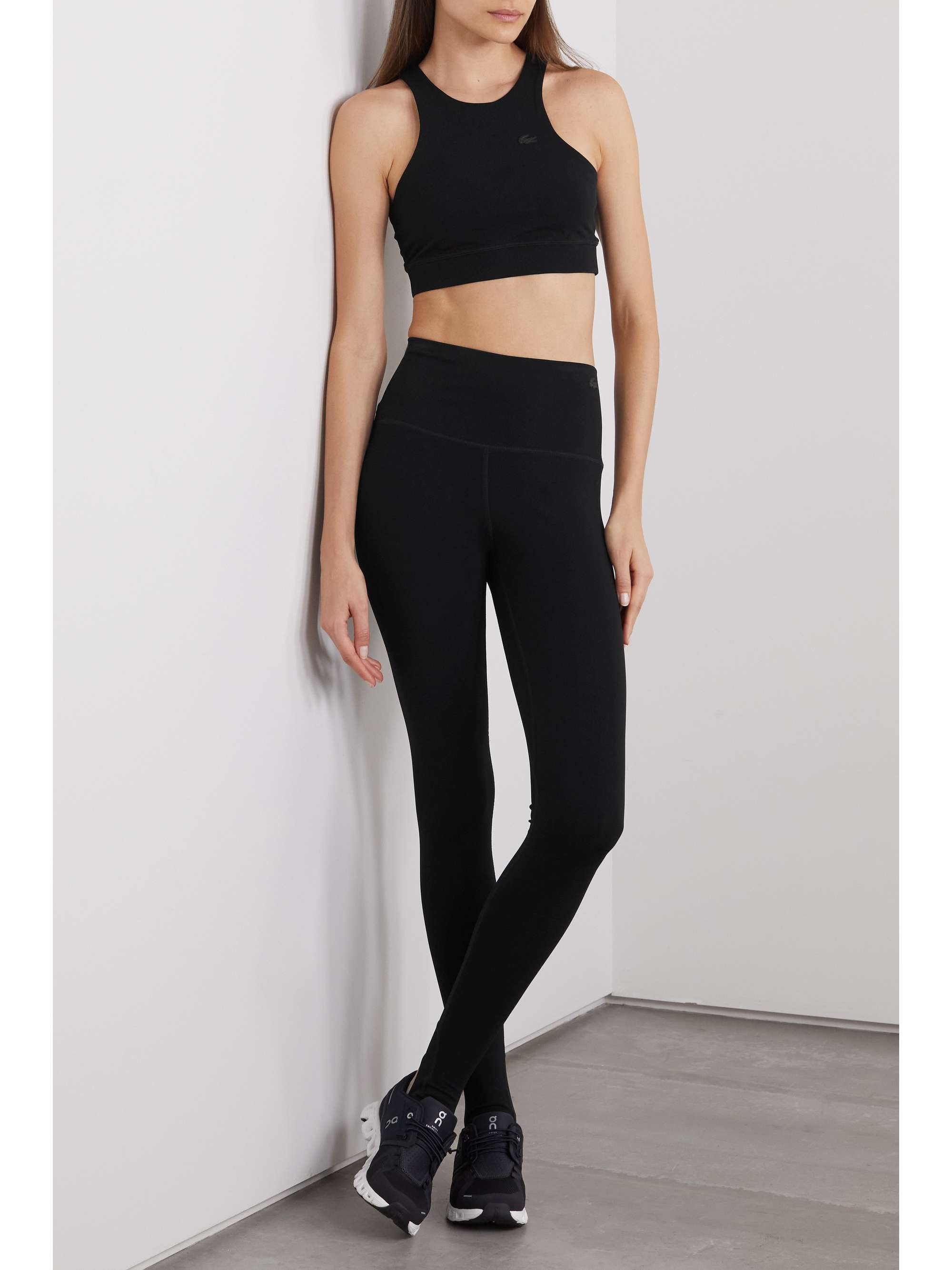 LACOSTE Sport printed stretch-jersey leggings | NET-A-PORTER