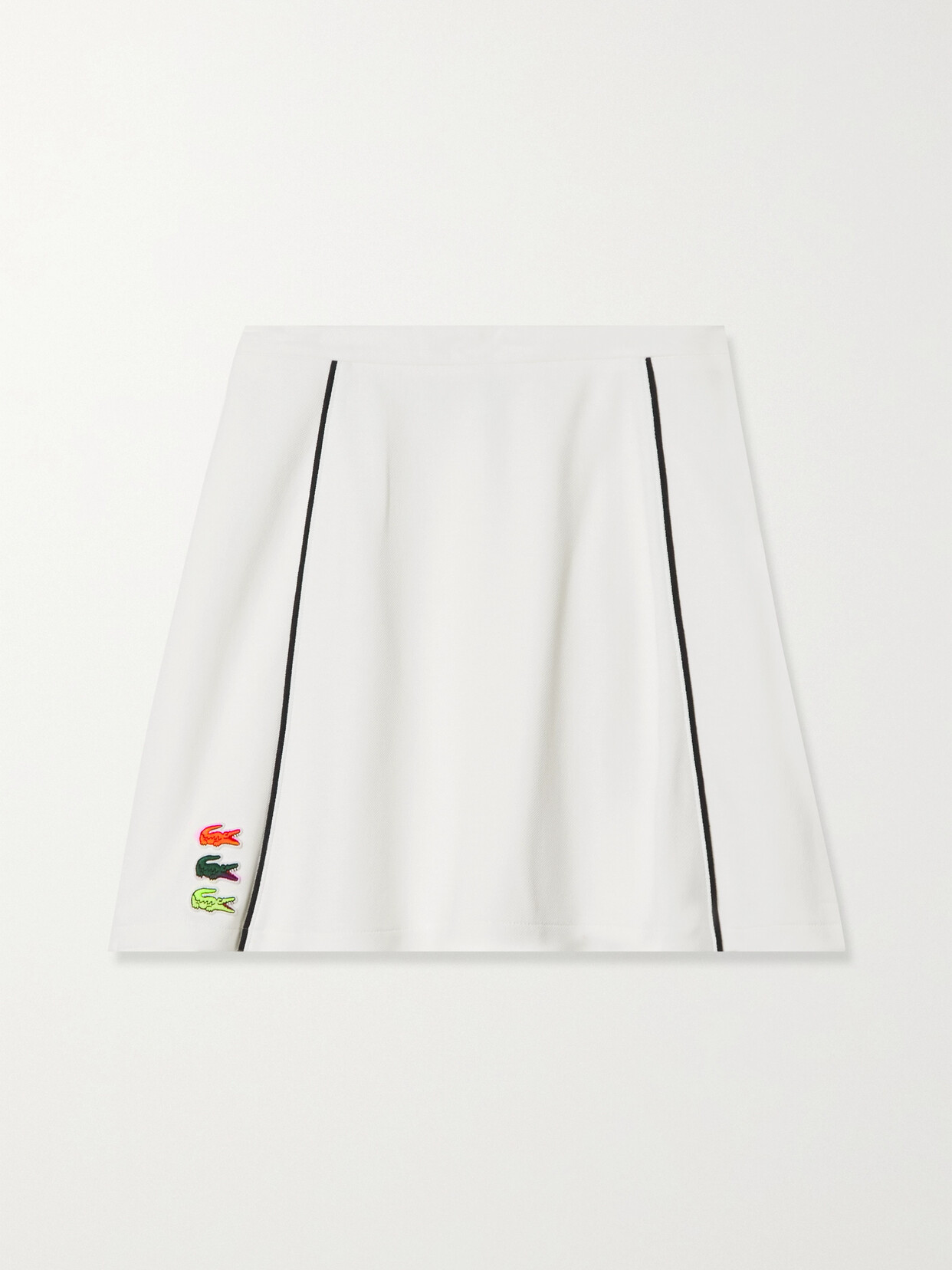 Lacoste Women's Made In France Organic Cotton Skirt - 40 In White