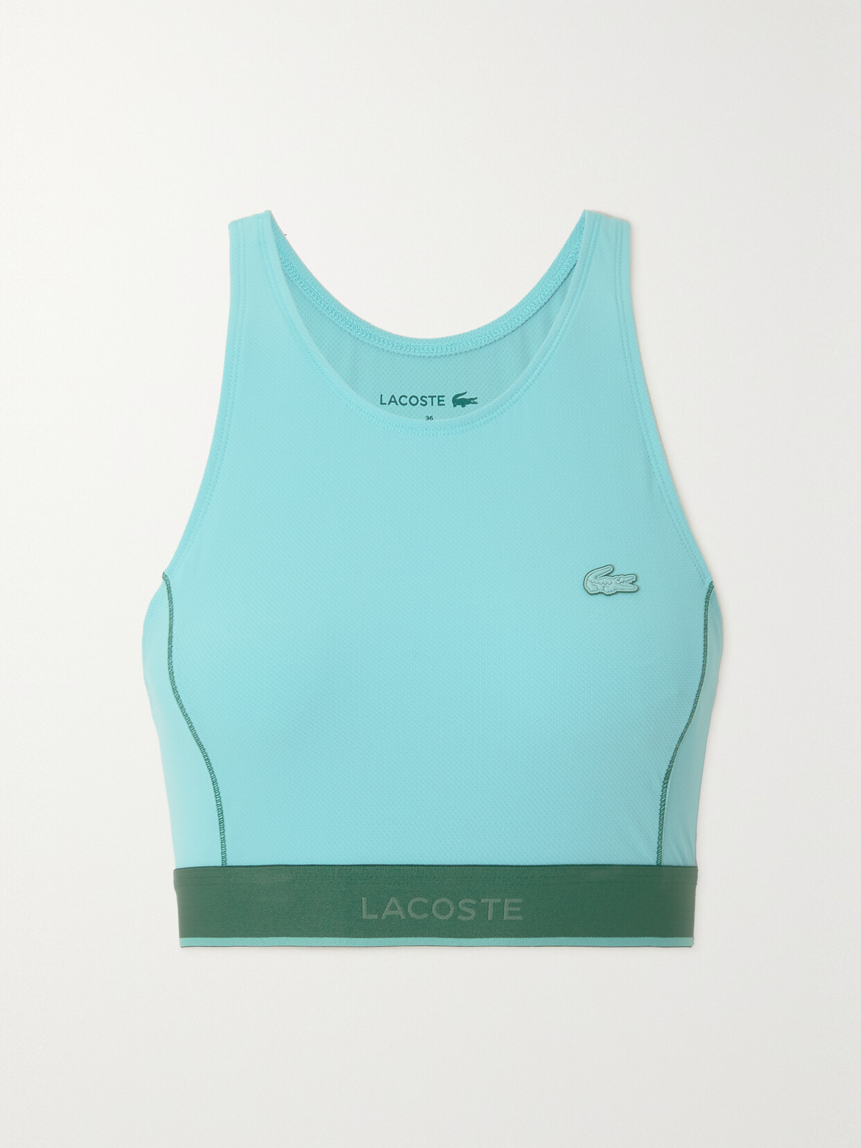 Lacoste Cutout Bikini Top - Blue