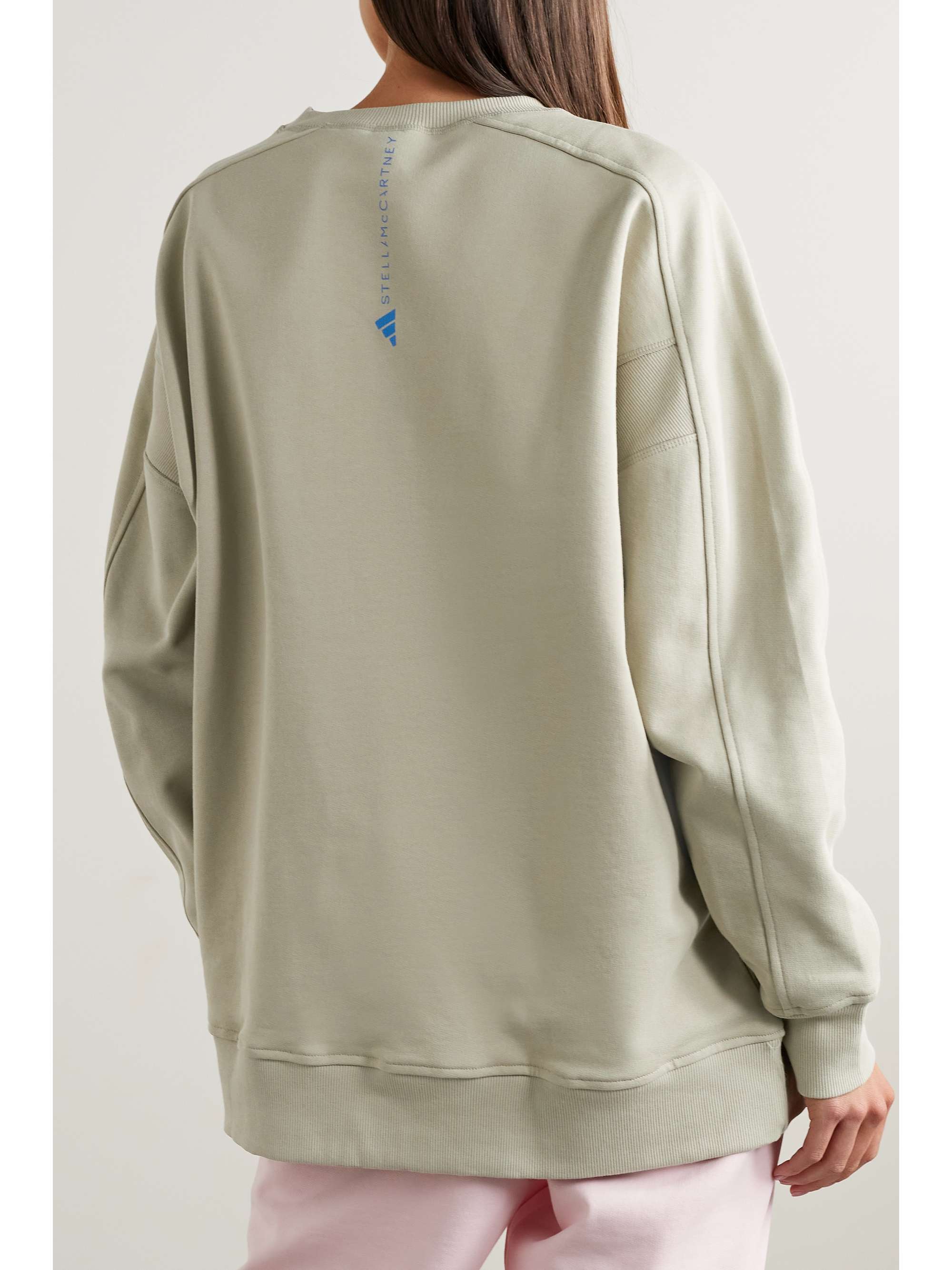 ADIDAS BY STELLA MCCARTNEY Printed organic cotton-jersey sweatshirt