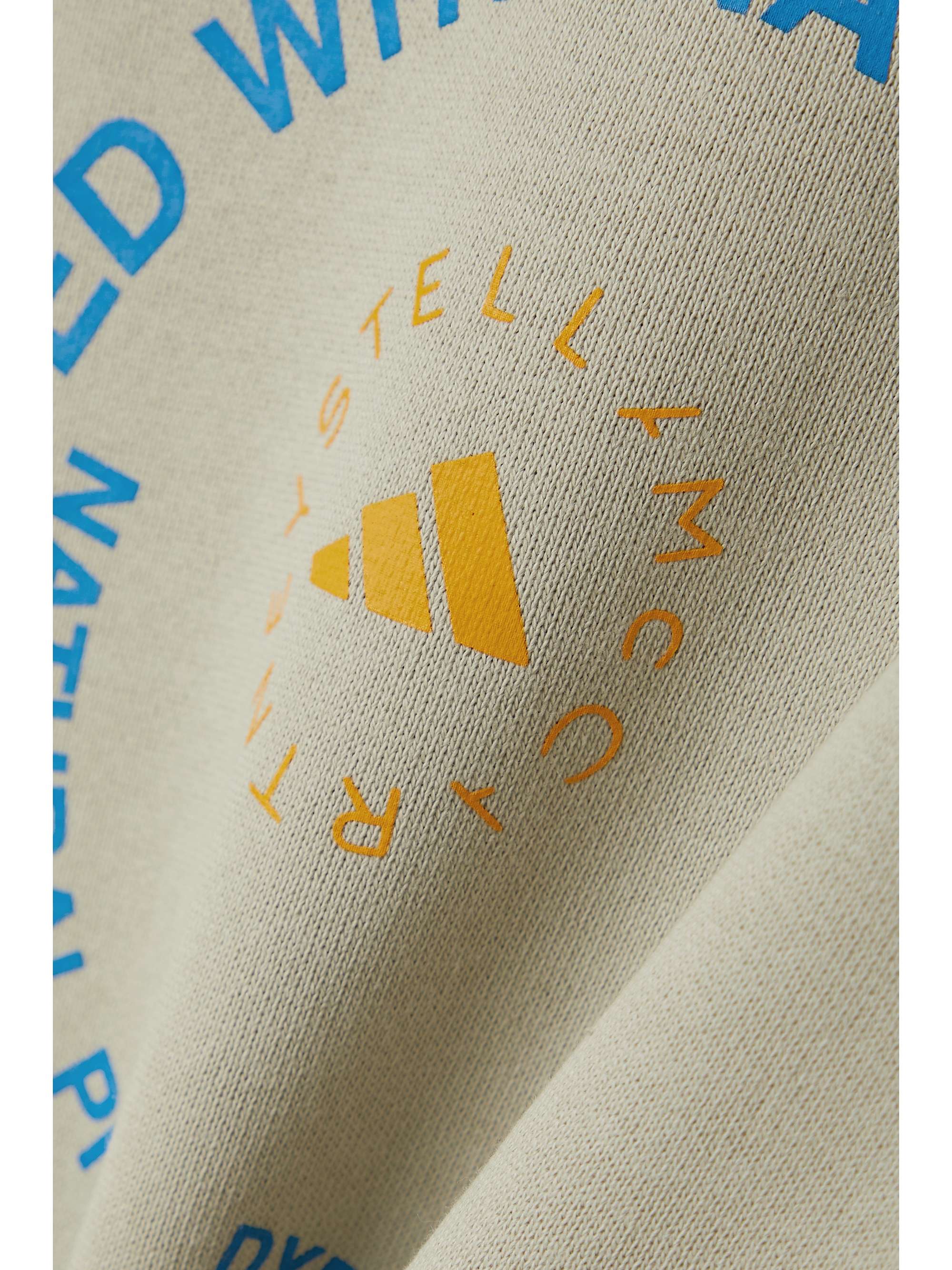 ADIDAS BY STELLA MCCARTNEY Printed organic cotton-jersey sweatshirt
