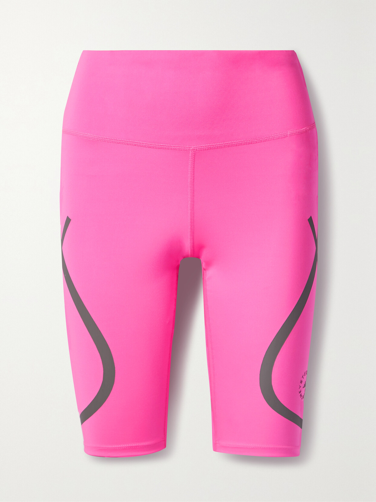 adidas by Stella McCartney - Truepace Printed Neon Stretch Recycled Cycling Shorts - Pink