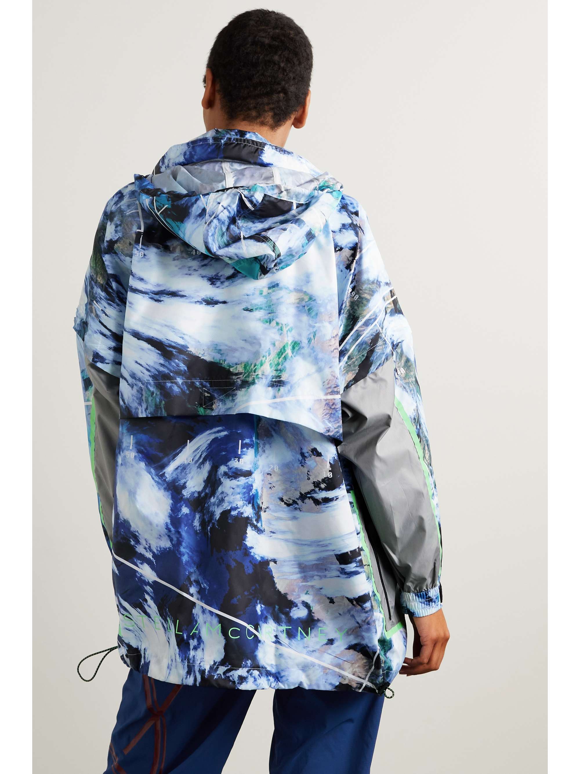 ADIDAS BY STELLA MCCARTNEY TrueNature convertible printed recycled-ripstop jacket