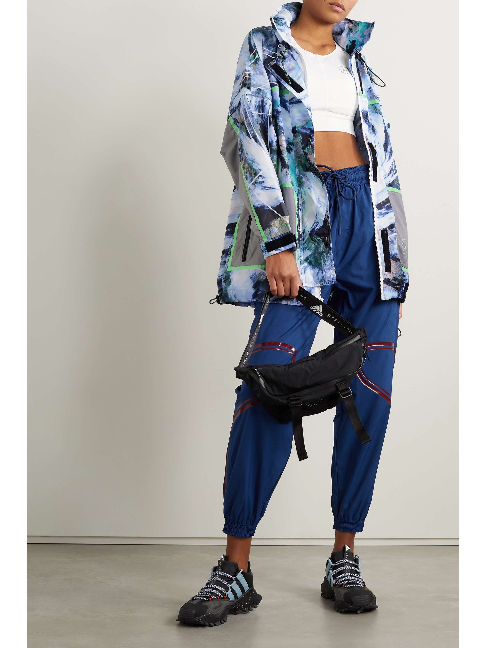 ADIDAS BY STELLA MCCARTNEY TrueNature convertible printed recycled-ripstop jacket