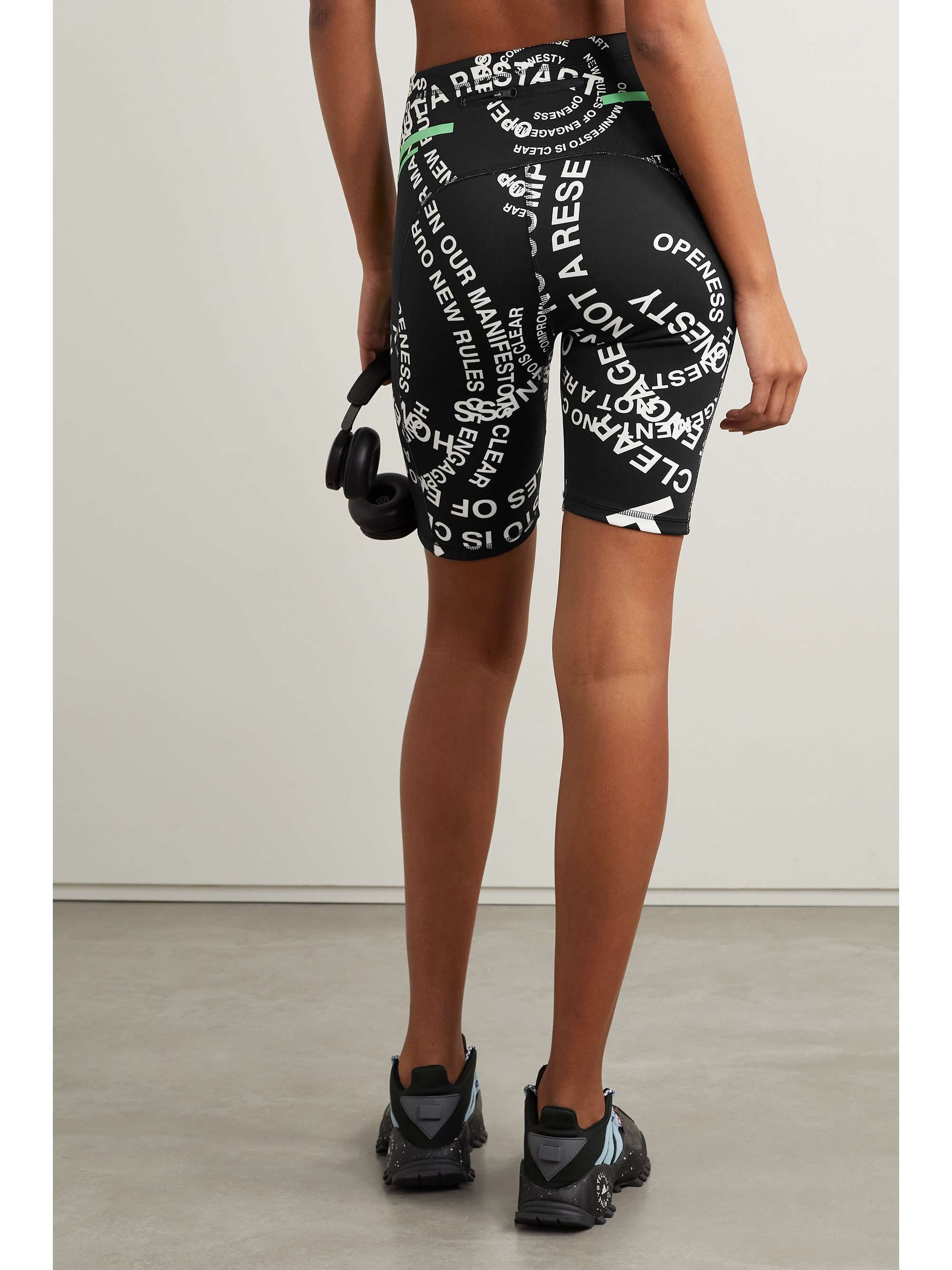 ADIDAS BY STELLA MCCARTNEY Printed recycled stretch-jersey shorts