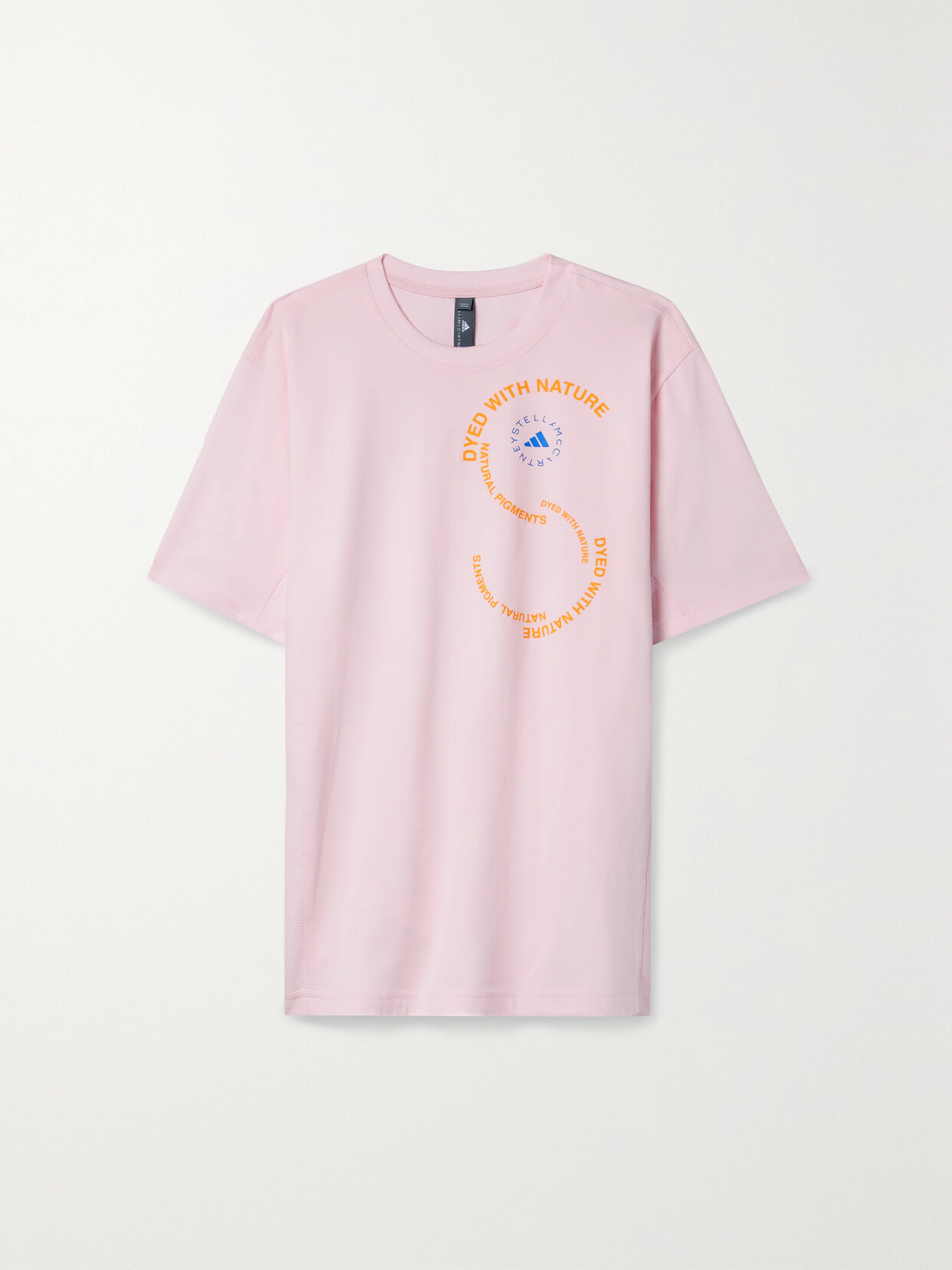 adidas by Stella McCartney - Oversized Printed Organic Cotton-jersey T-shirt - Pink